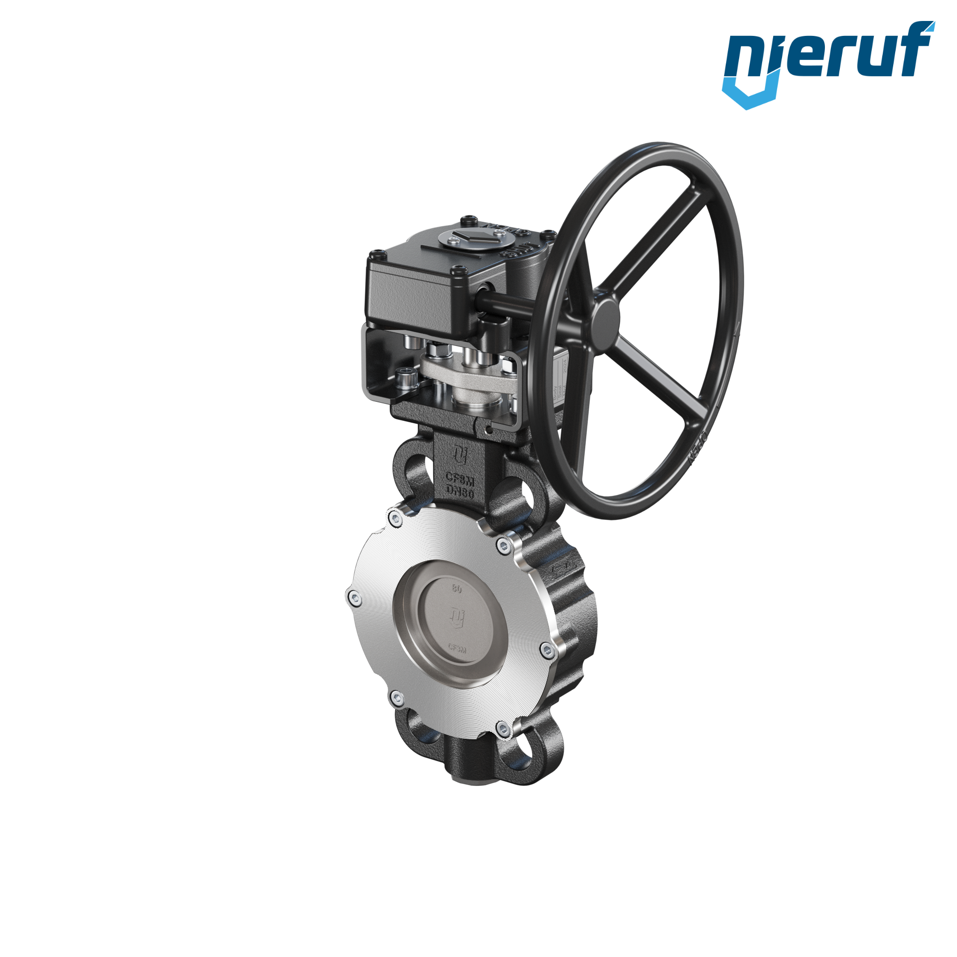 valvola a farfalla triplo eccentrico AK13 DN 80 PN10-40 ANSI150-300 volantino