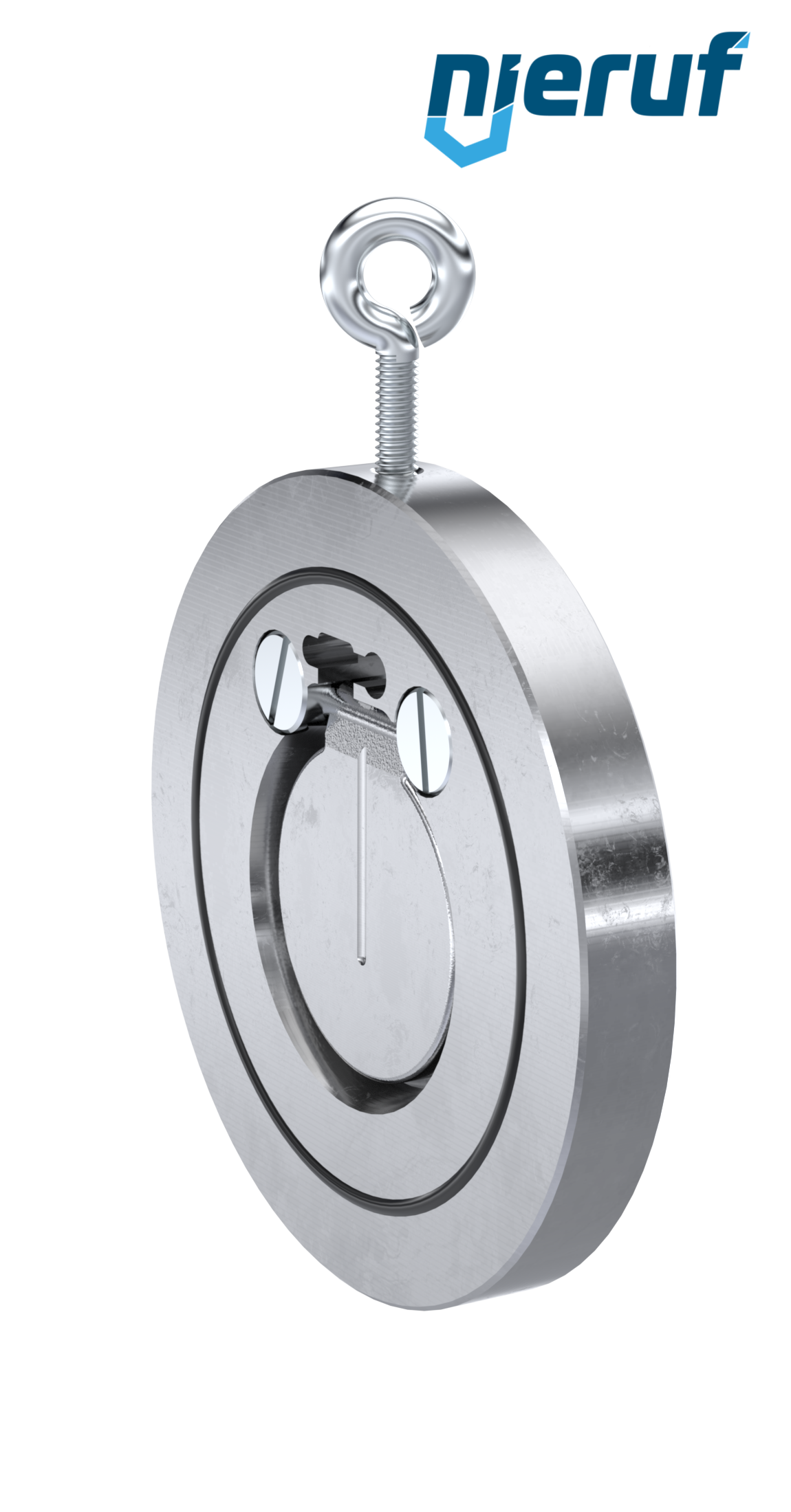 swing check valve DN50 ZR01 ANSI 150 steel 1.0460 / A 105, zinc plated NBR