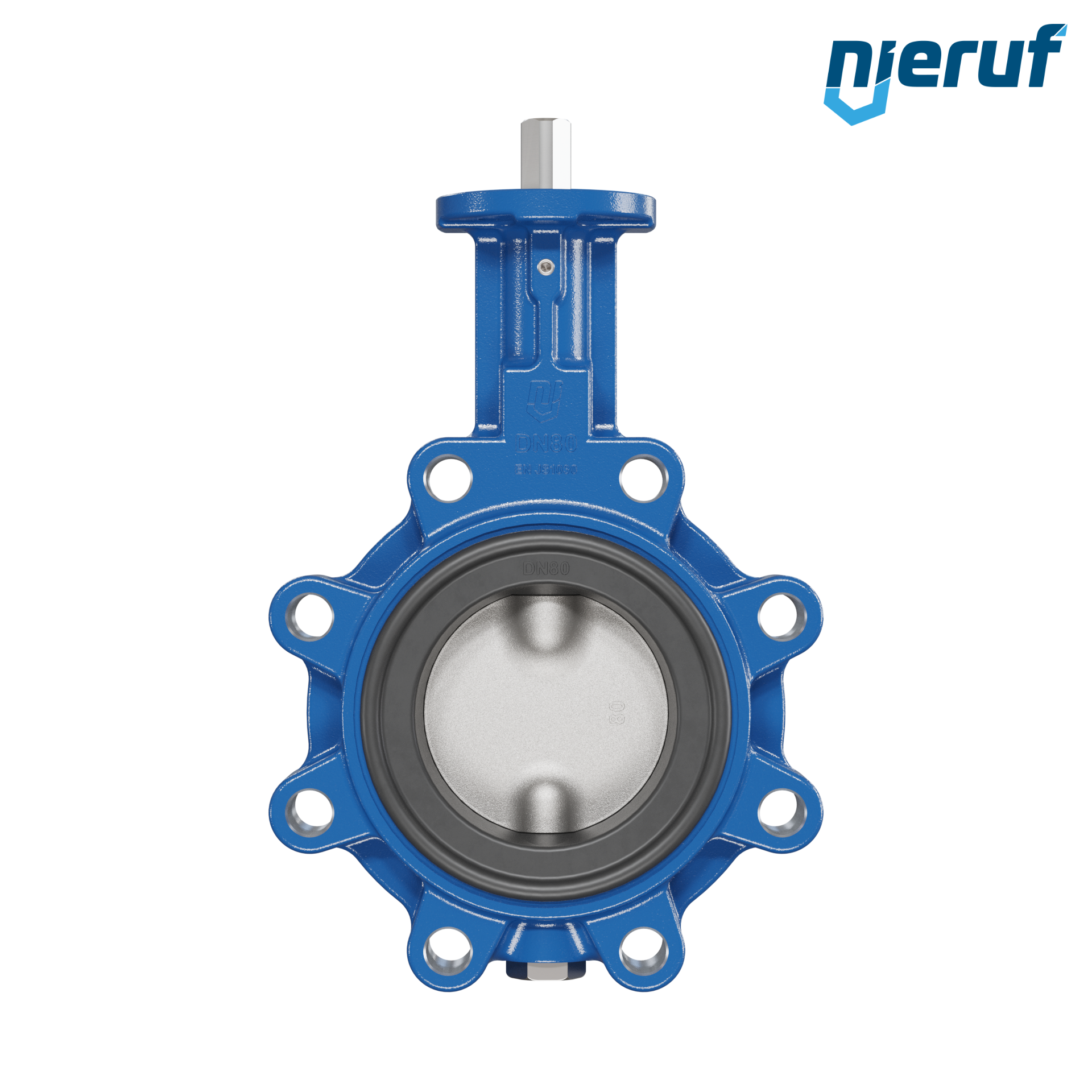 Butterfly valve AK02 DN 80 PN10-PN16 FDA without lever