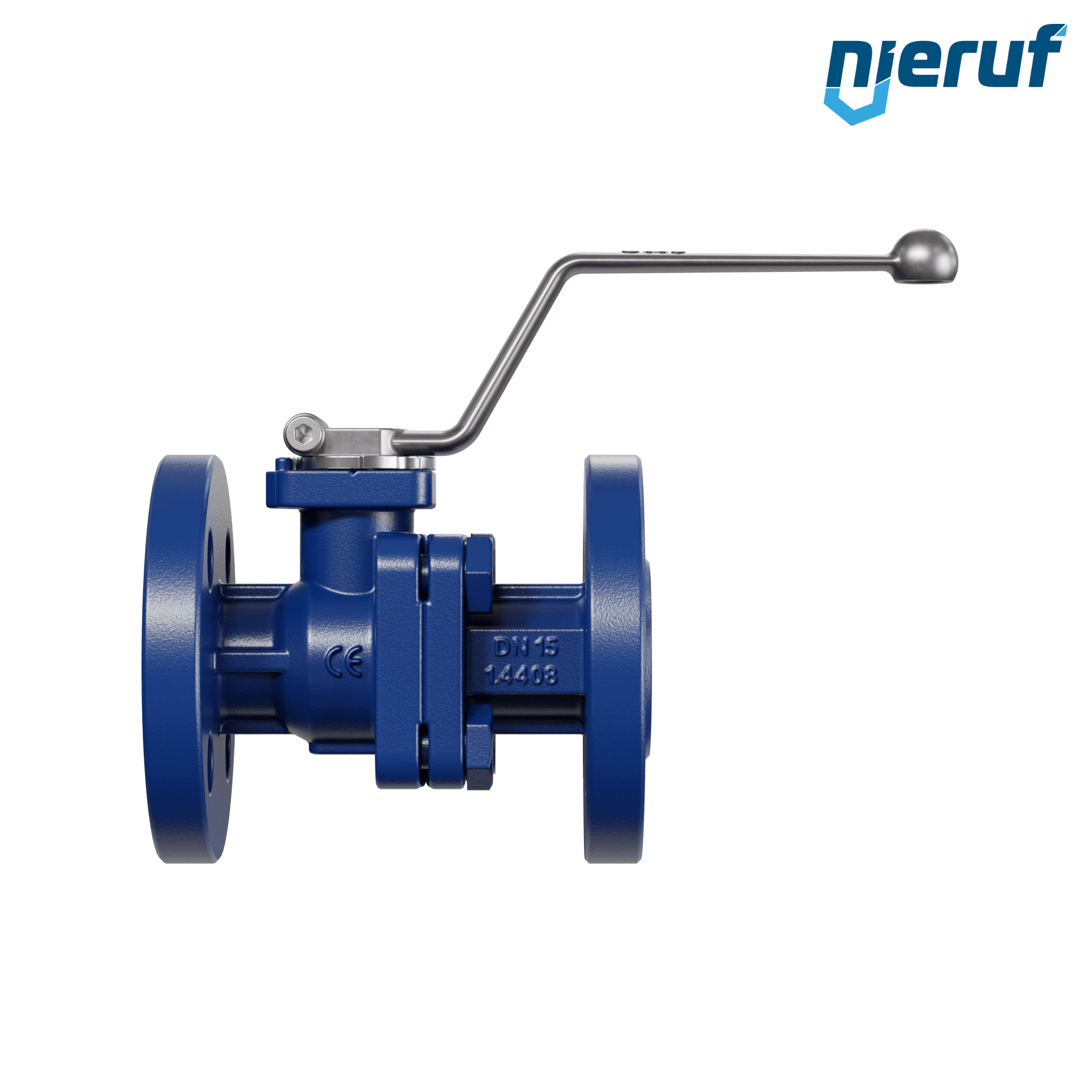 valvola a sfera flangiata per gas FK12 DN15 PN40 in acciaio fuso 1.0619