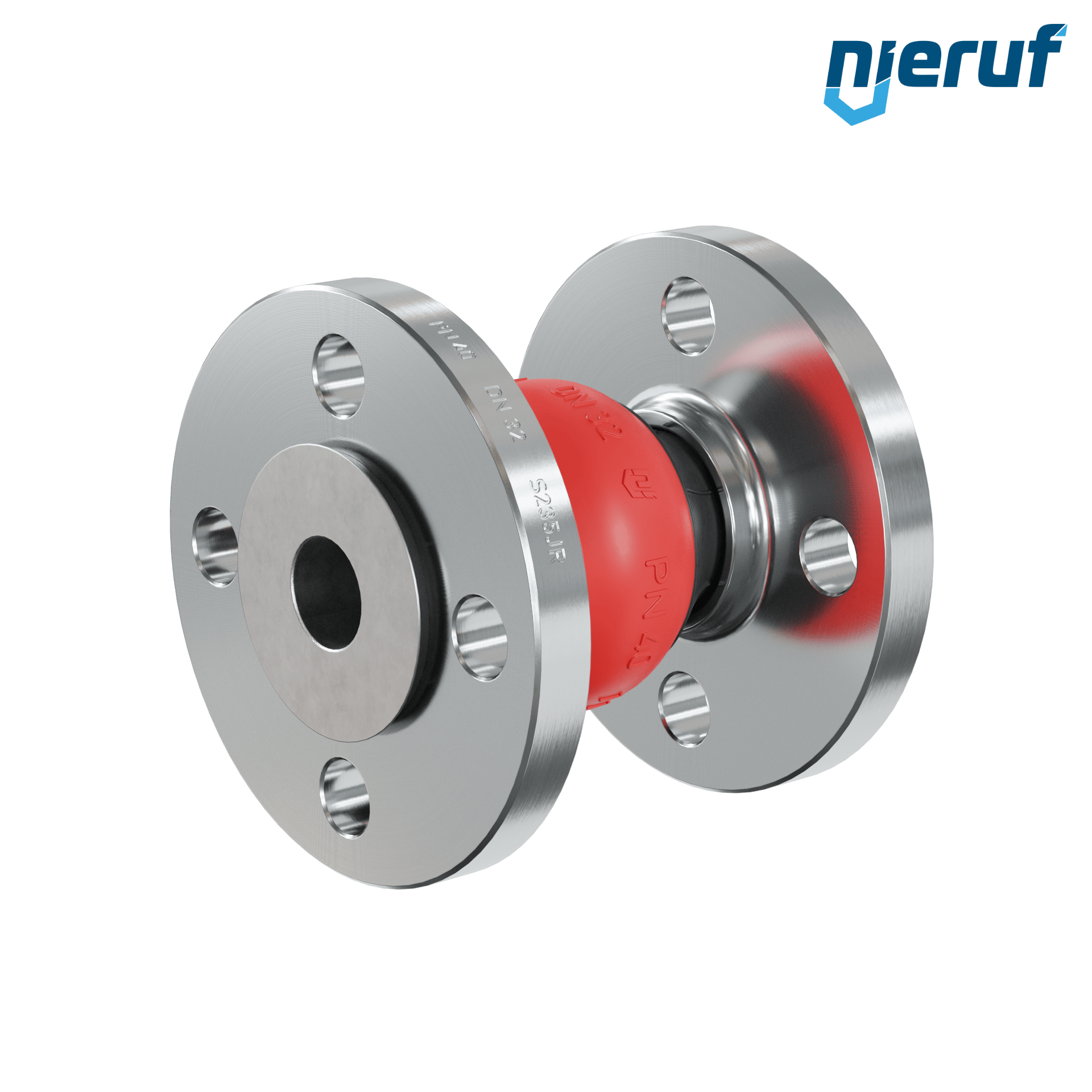 Compensatore piastra di rinforzo DN32 versione KP04 flange in acciaio EPDM