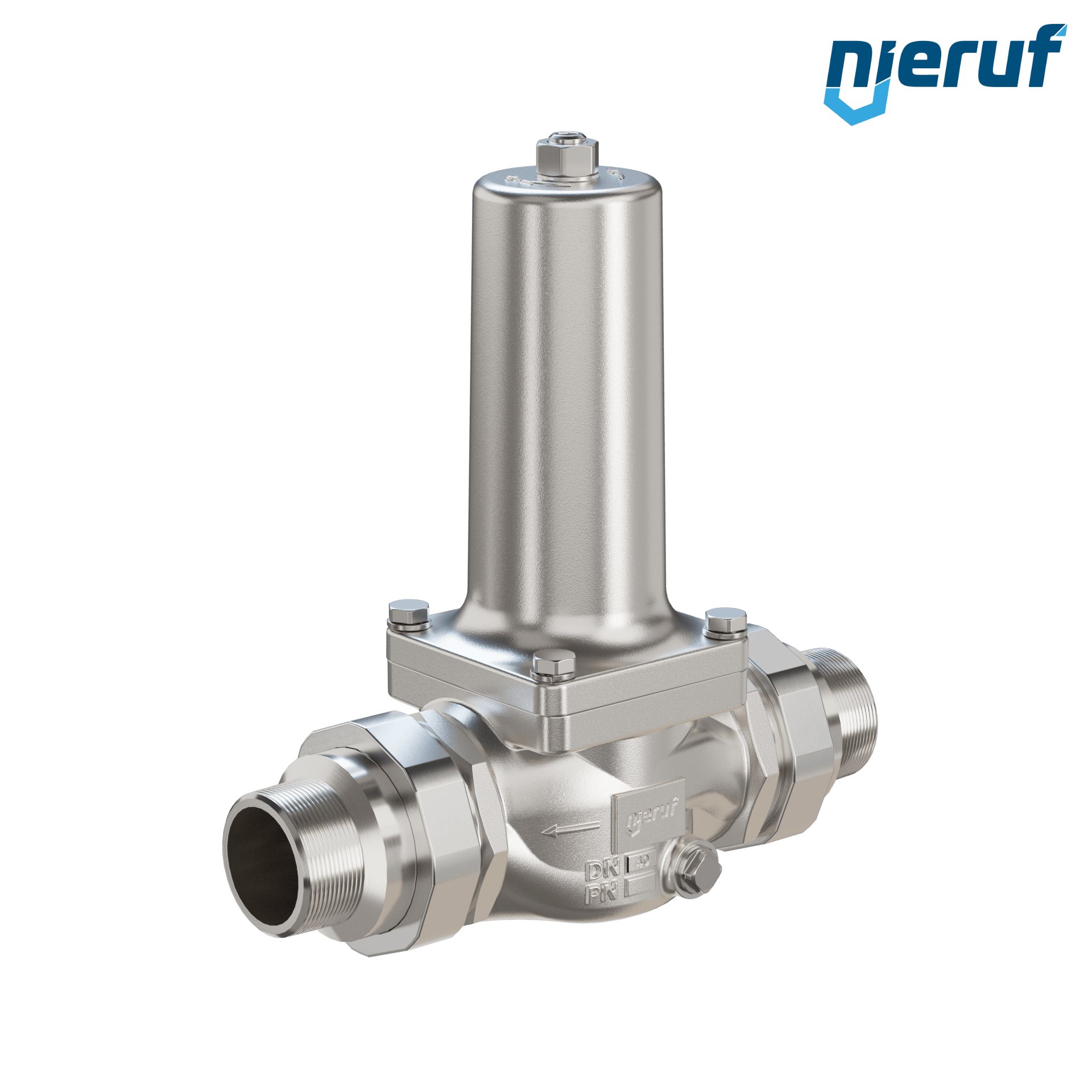 pressure reducing valve male thread 1 1/2" Inch DM19 stainless steel EPDM FDA 0.5 - 9.0 bar