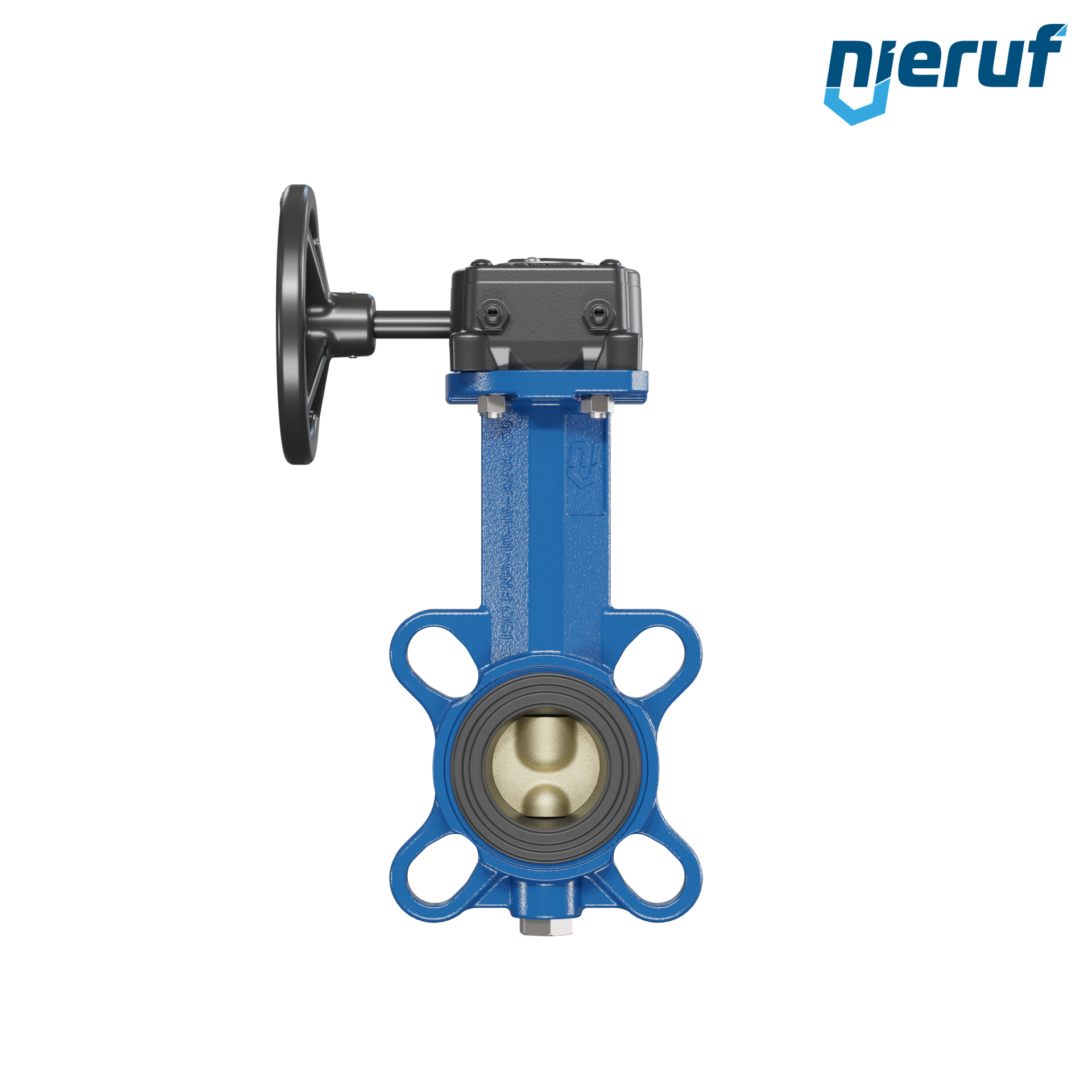 valvola a farfalla per l'acqua di mare DN 40 PN6-PN10-PN16 & ANSI150 AK15 volantino