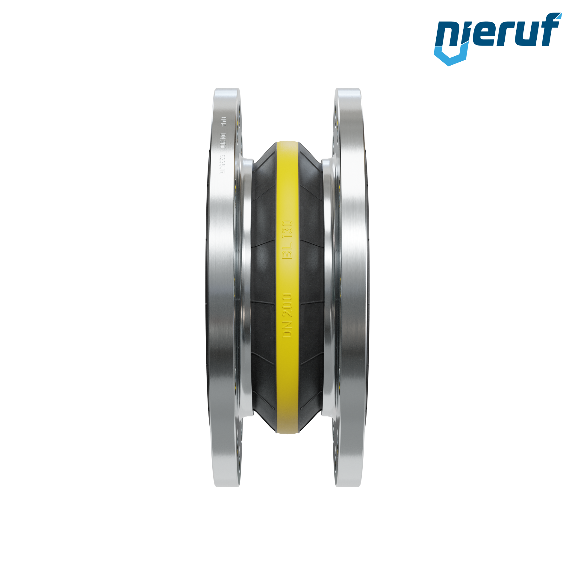 Compensatore o-ring di supporto per il vuoto DN200 PN16 versione KP04 flange in acciaio NBR