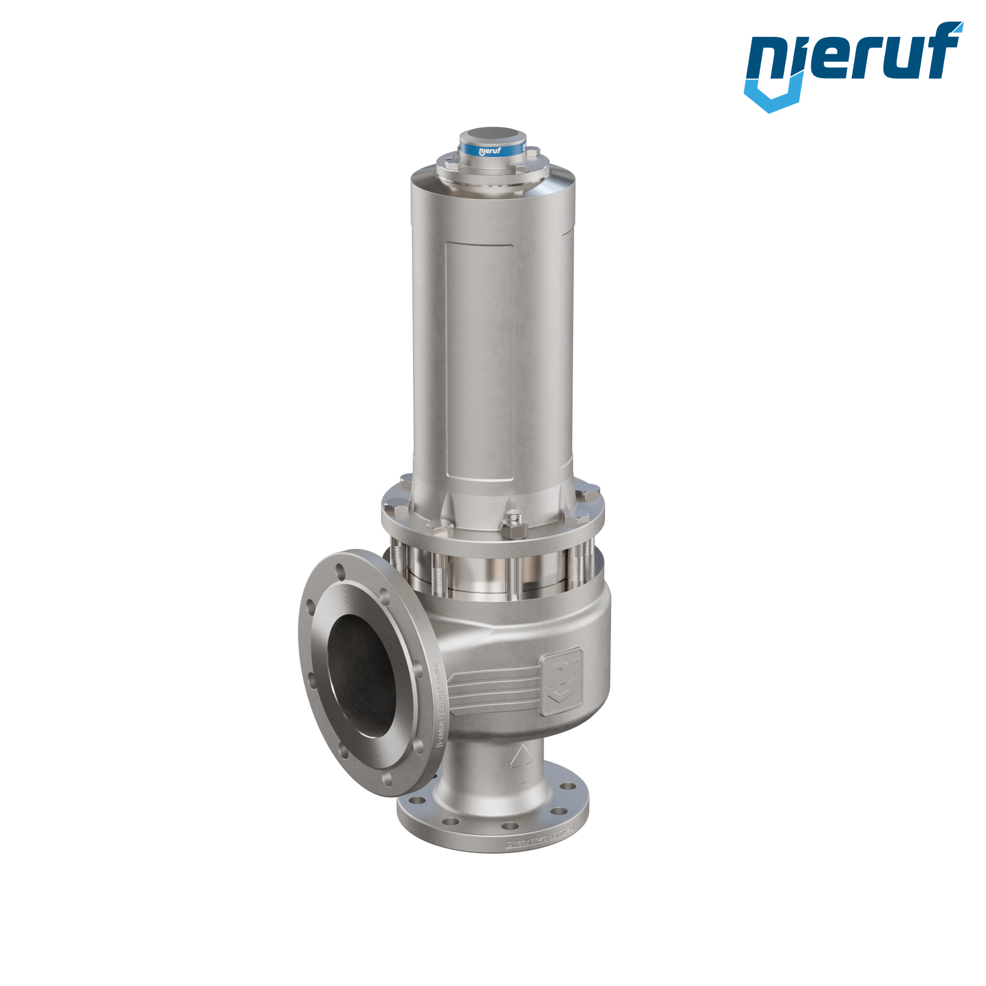 valvola di sicurezza con cappello a tenuta di gas & manicotto di tenuta DN80/DN125 SF04, PTFE, senza dispositivo di sollevamento