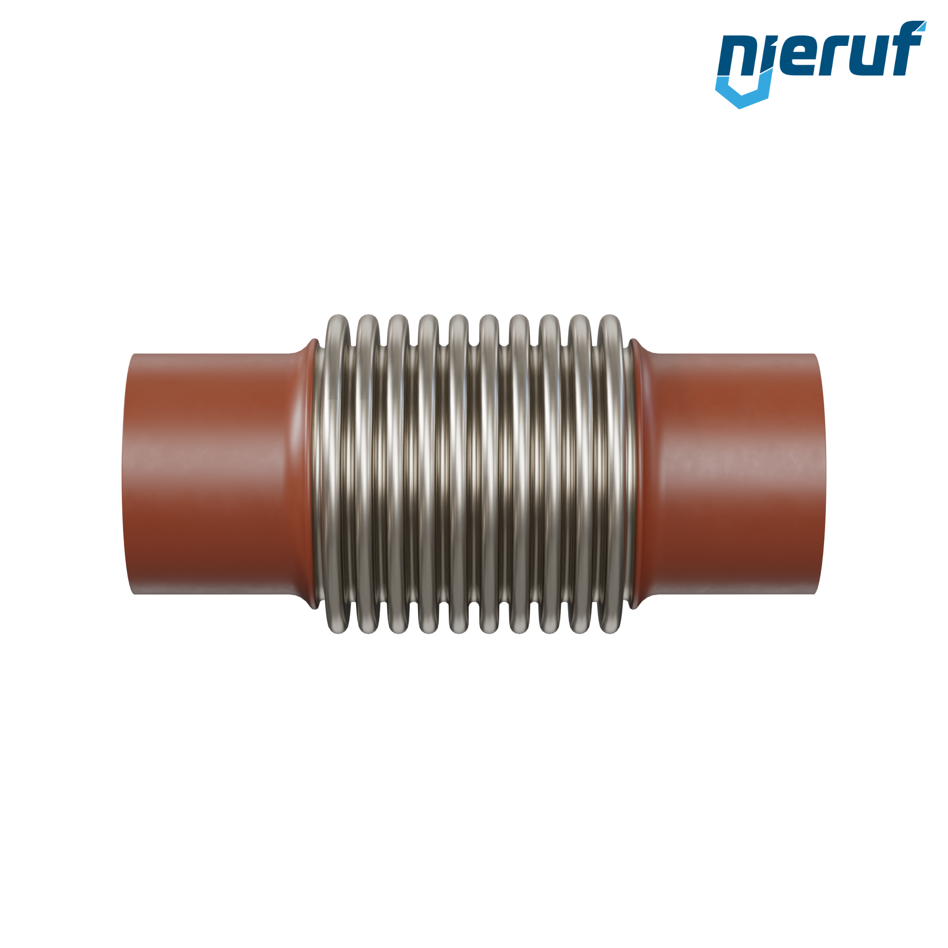 Giunto di dilatazione assiale DN80 - 88,9mm versione KP05 estremità a saldare e manicotto in acciaio inox