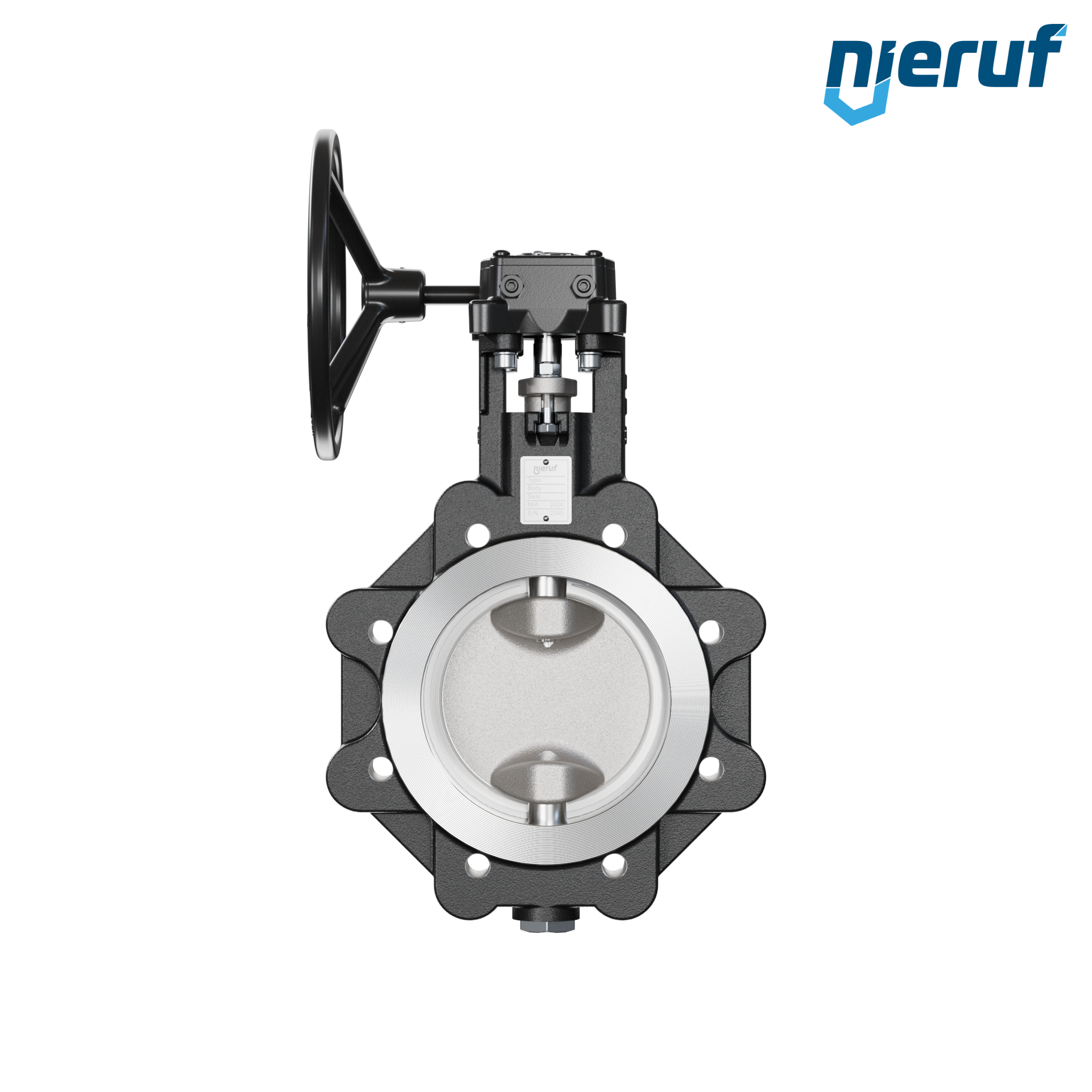 Double offset butterfly-valve AK12 DN 125 ANSI150 worm gear