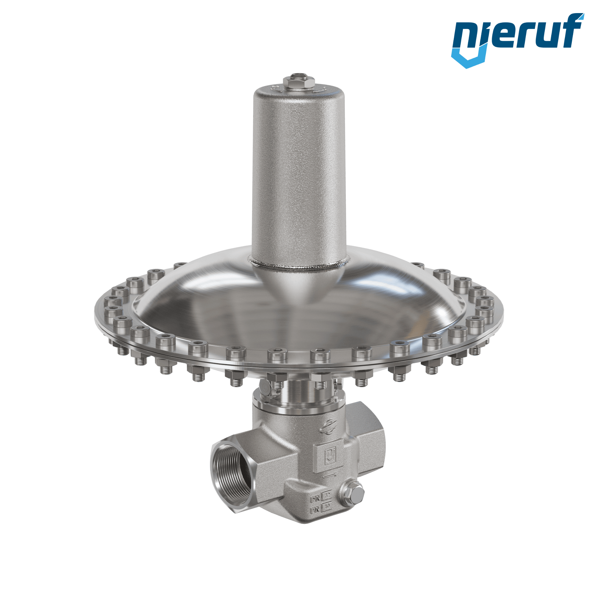 valvola di troppo pieno in millibar 1 1/4" pollici filettat. int UV18 acciaio inossidabile EPDM / PTFE 50 - 500 mbar