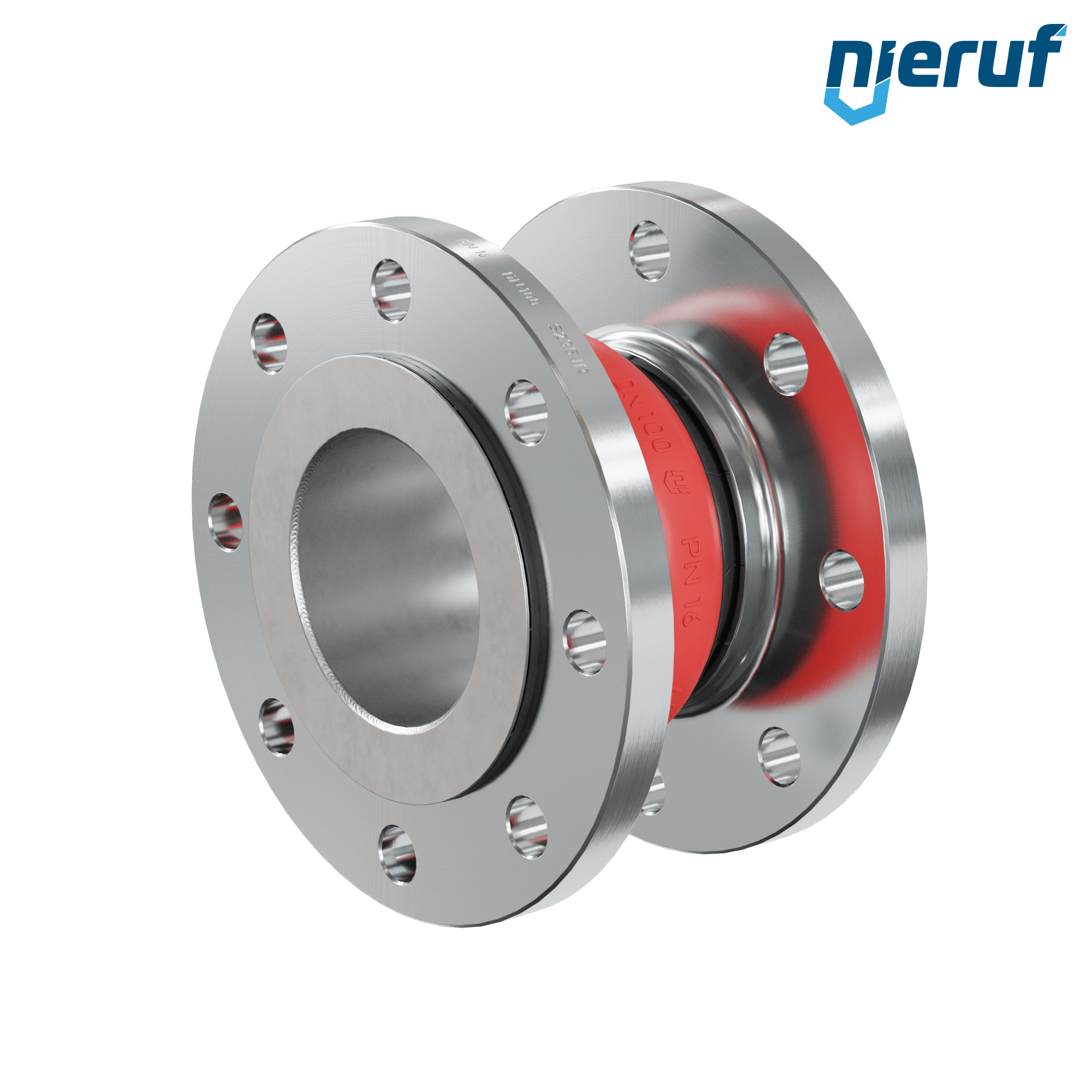 Compensatore piastra di rinforzo DN100 versione KP04 flange in acciaio EPDM