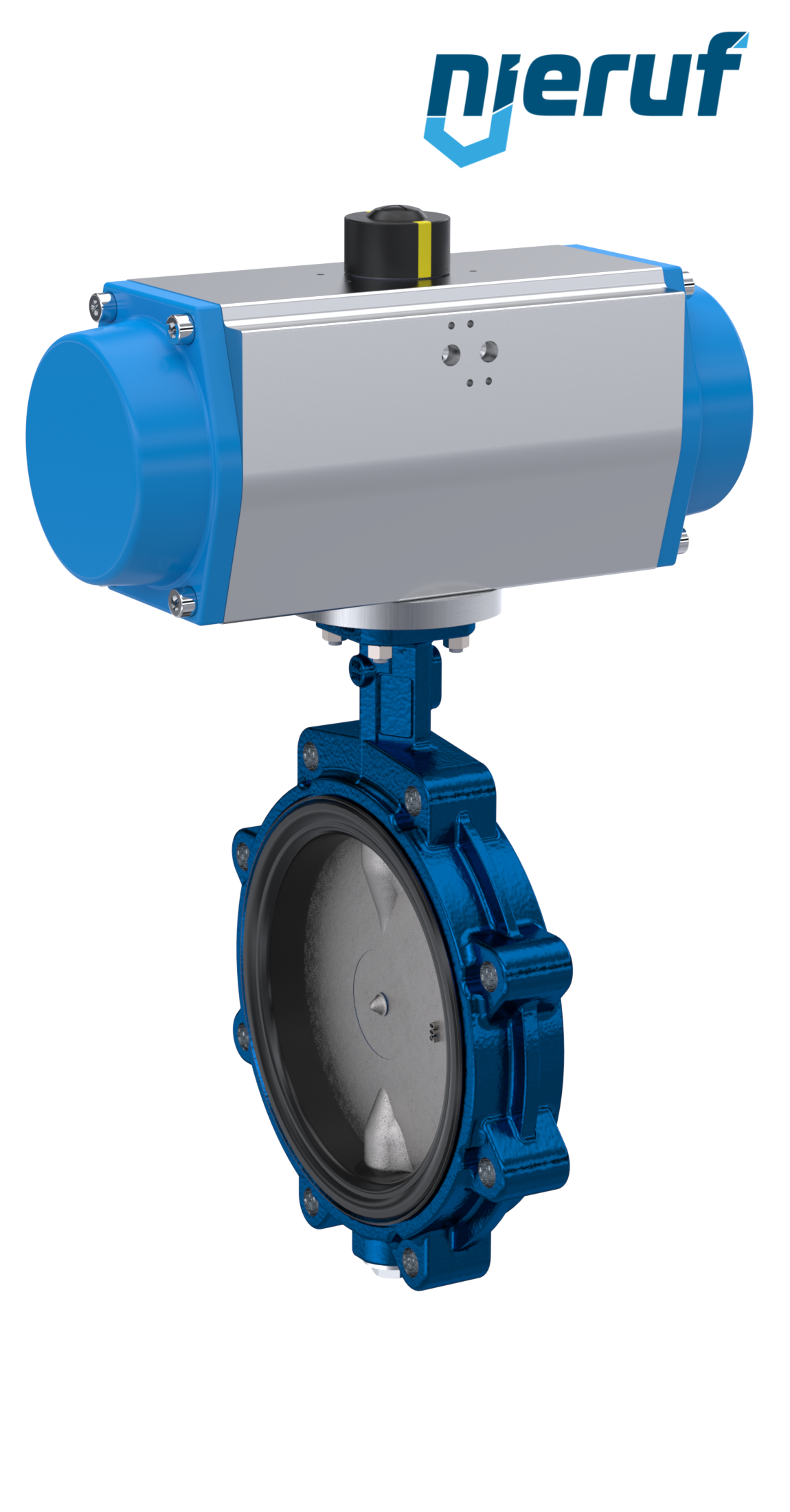 Butterfly valve DN 250 AK02 EPDM DVGW drinking water, WRAS, ACS, W270 pneumatic actuator single acting normally closed