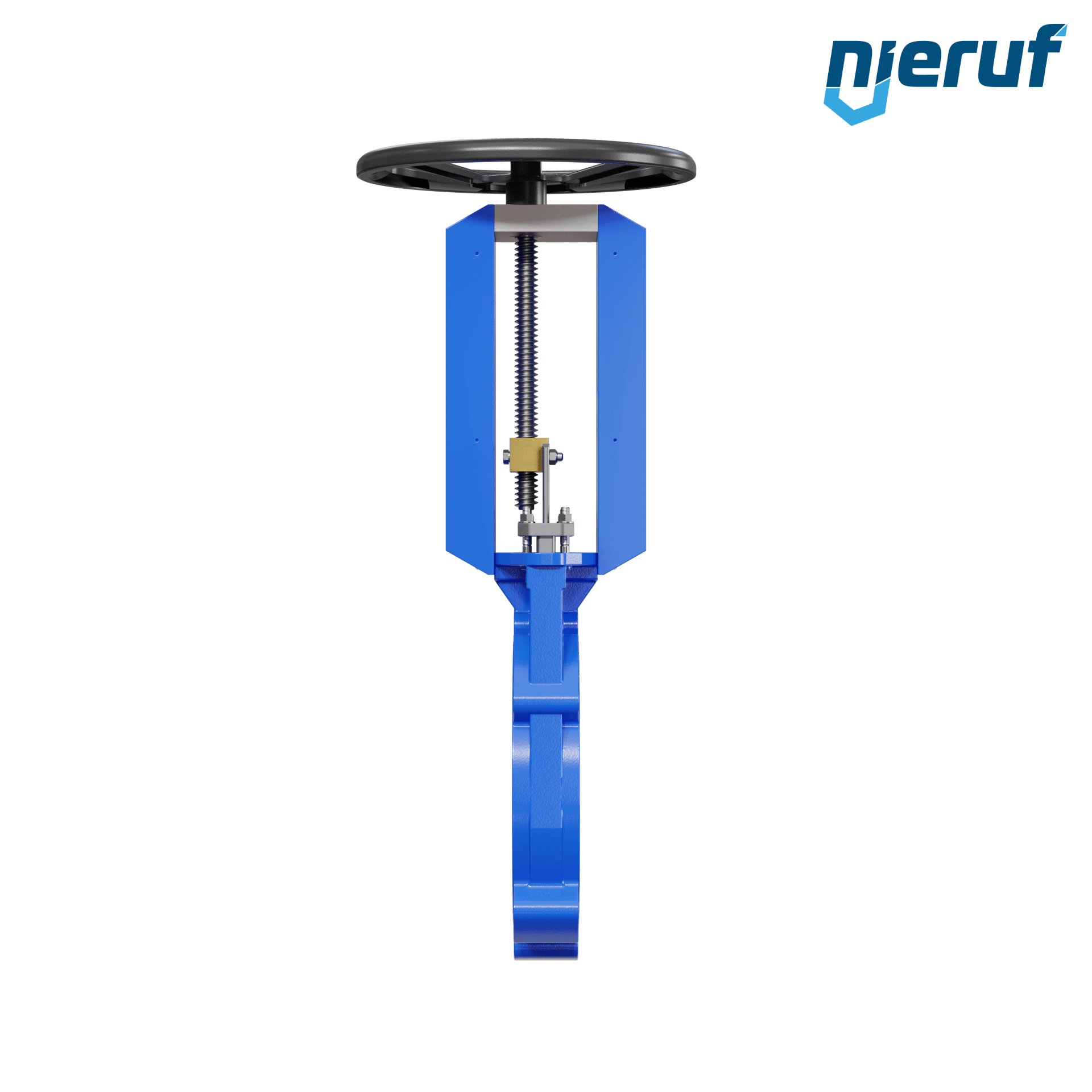 valvola a ghigliottina DN 350 SR01 NBR manovella / volante