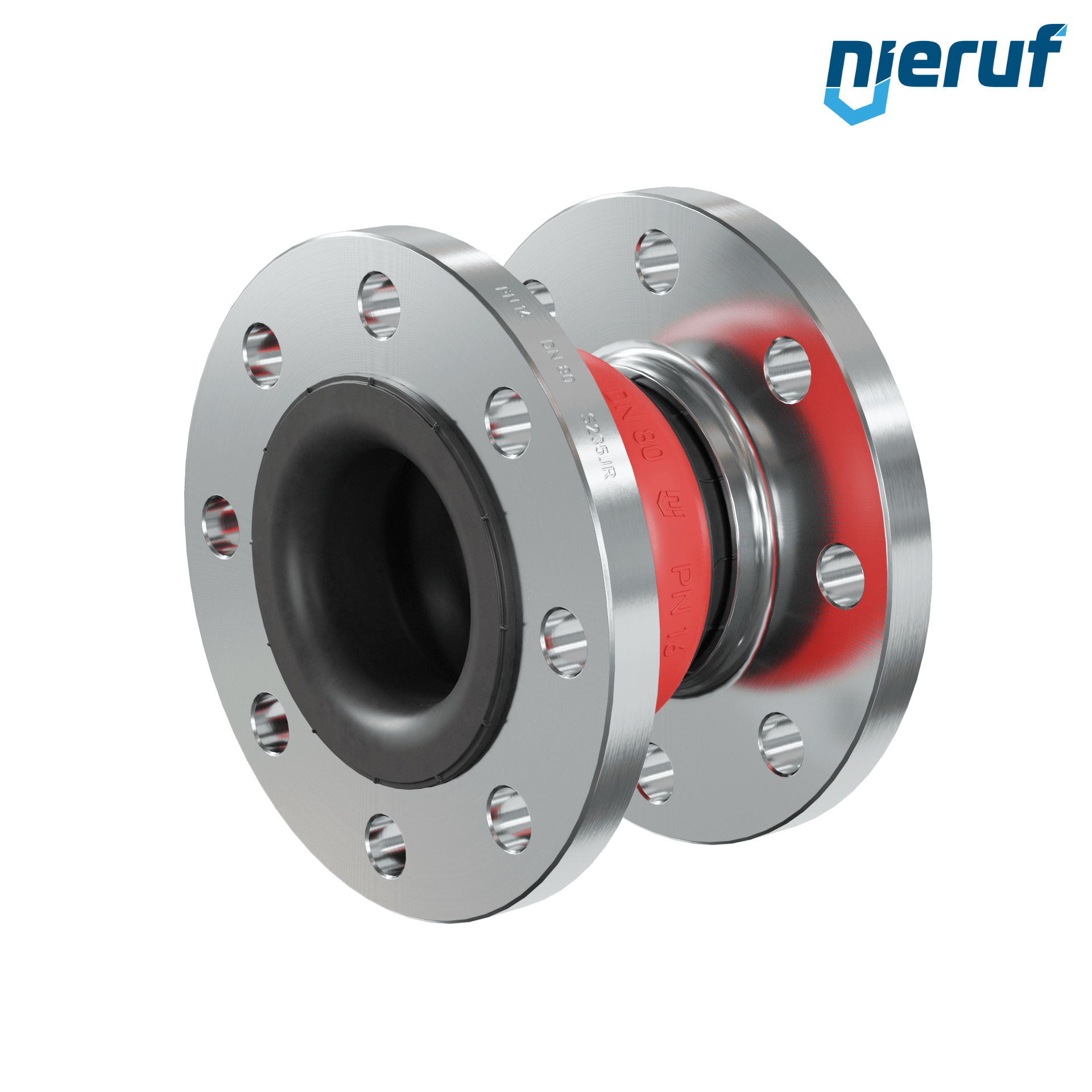 Compensatore DN80 tipo KP04 flange acciaio, manicotto EPDM