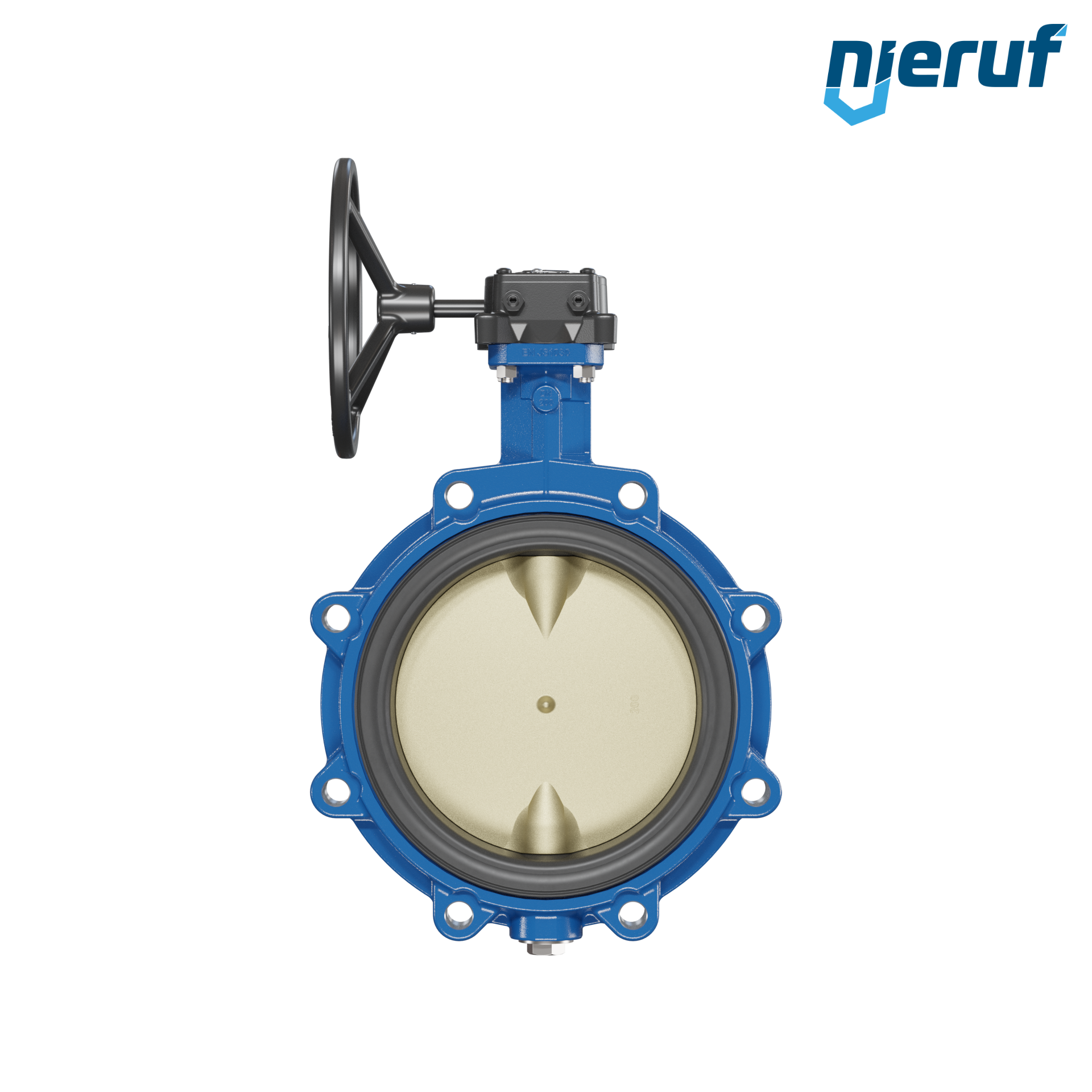 valvola a farfalla per l'acqua di mare DN 200 PN10 AK16 volantino