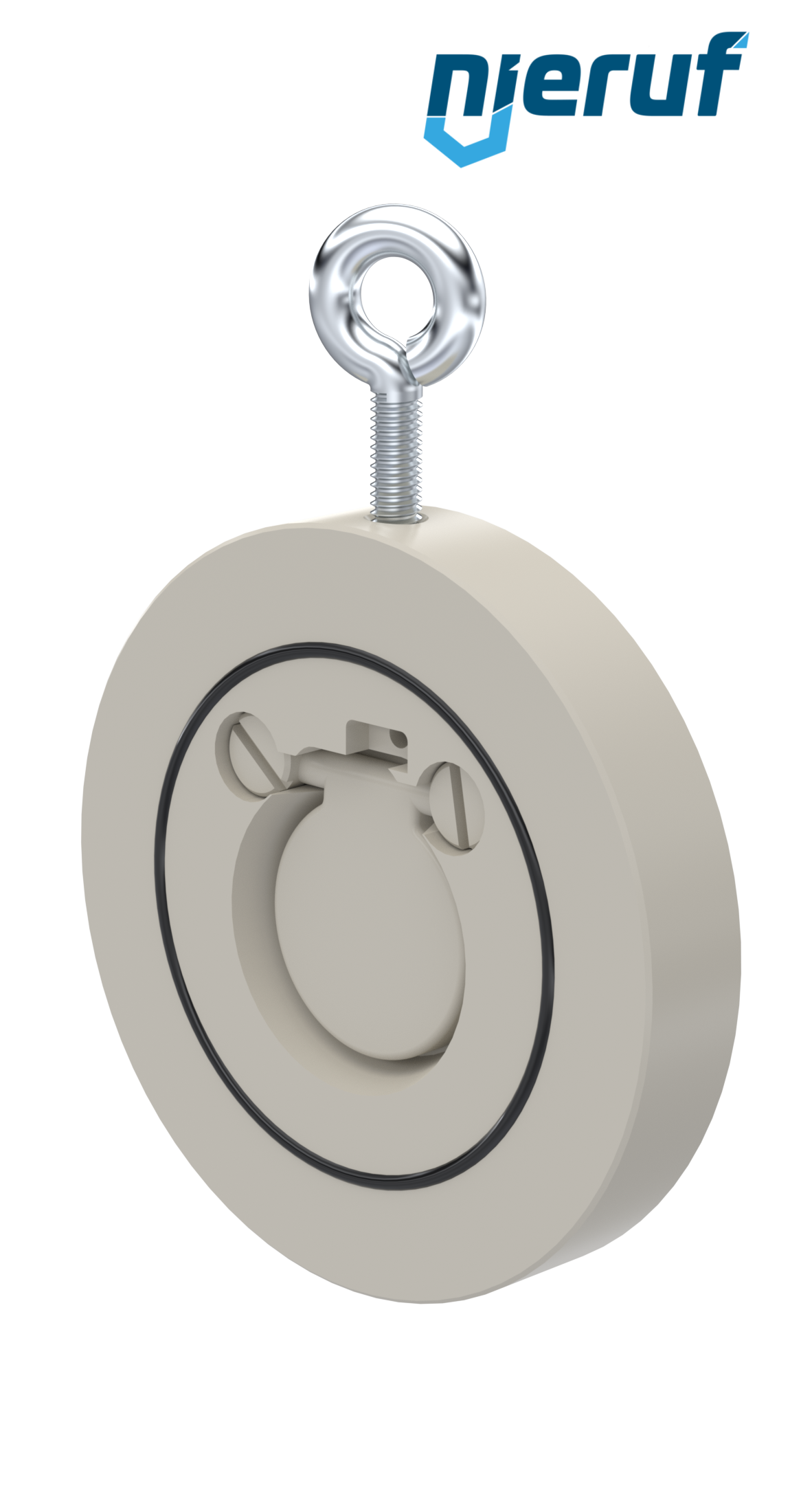 Zwischenflansch-Rückschlagklappe DN32 ZR06 Kunststoff PP-H FKM (Viton)