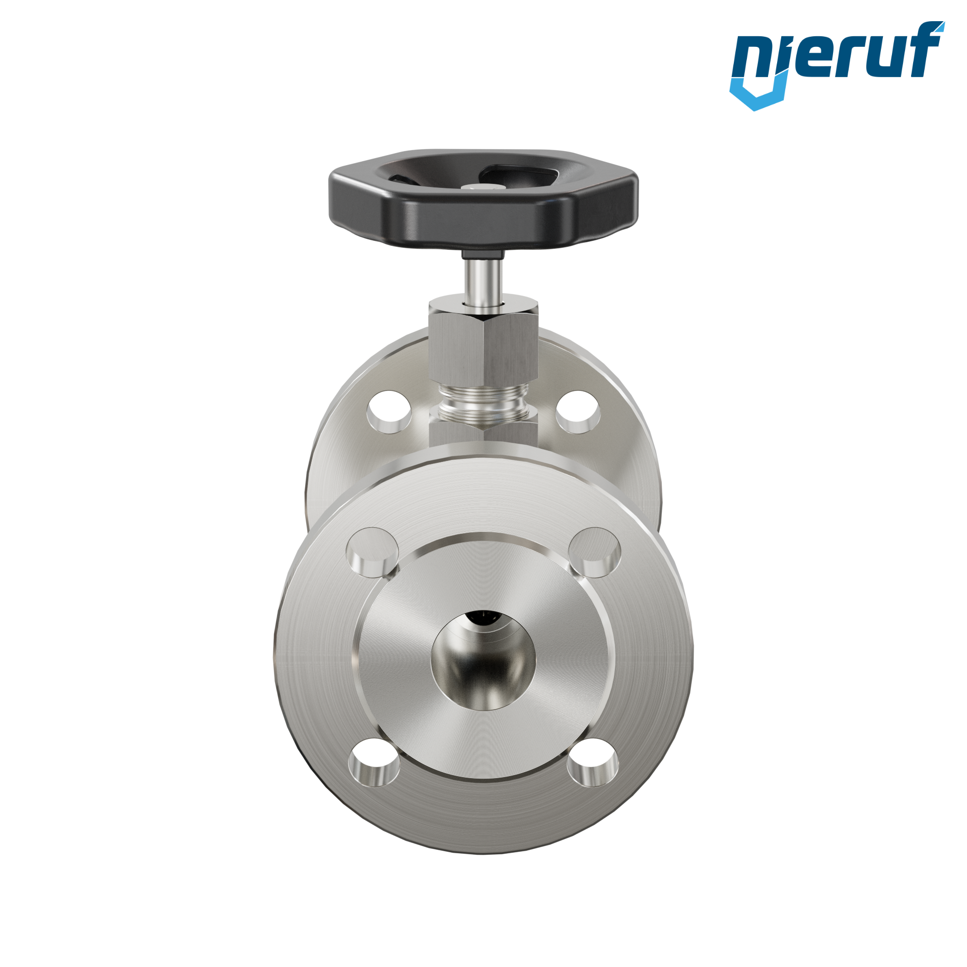 valvola a spillo flangiata NV04 DN25 PN40 acciaio inossidabile 1.4571