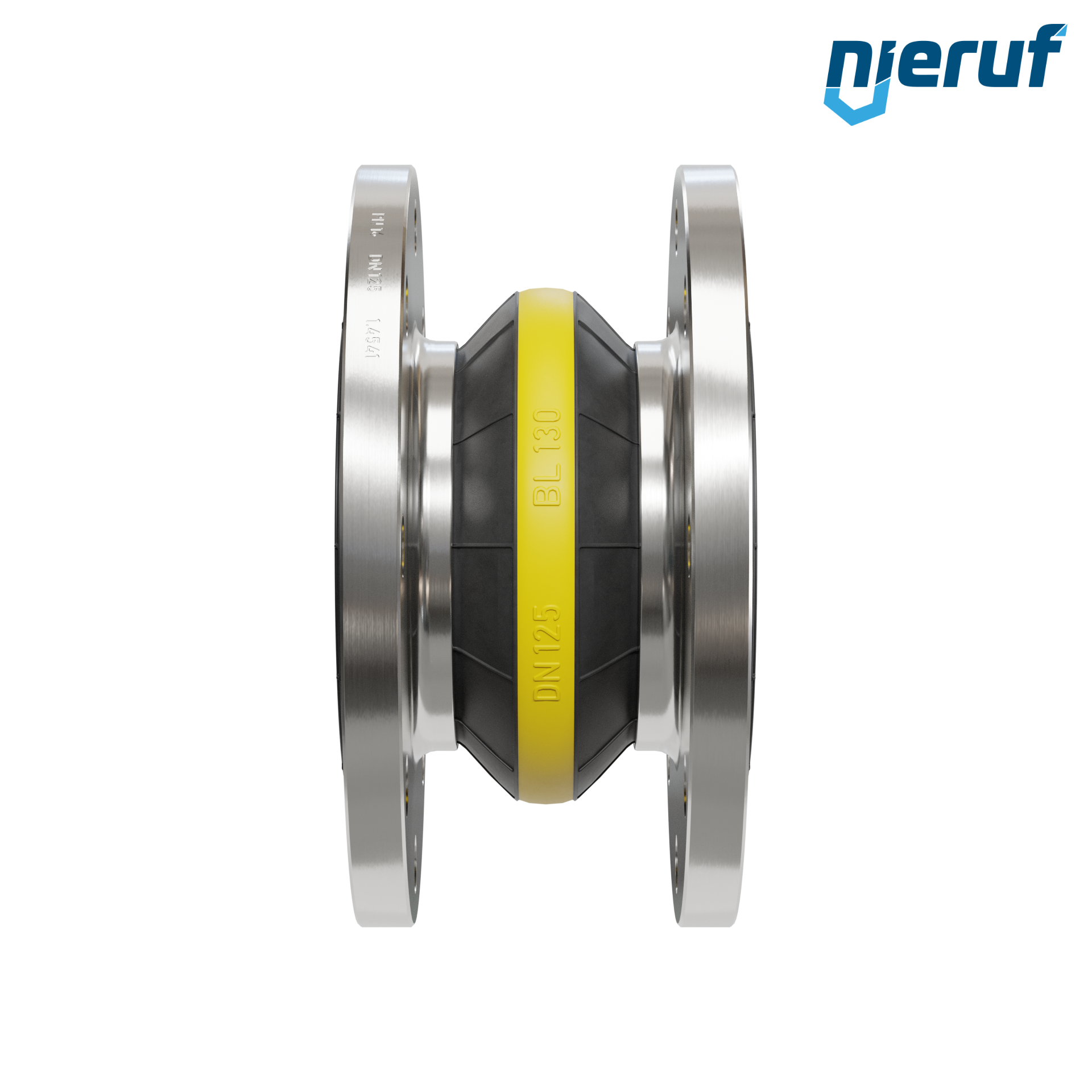 Compensatore o-ring di supporto per il vuoto DN125 versione KP04 flange in acciaio inox NBR