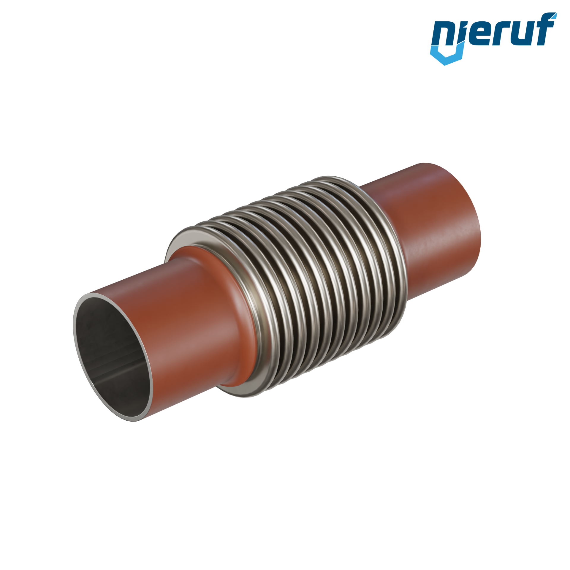 Giunto di dilatazione assiale DN65 - 76,1mm versione KP05 estremità a saldare e manicotto in acciaio inox