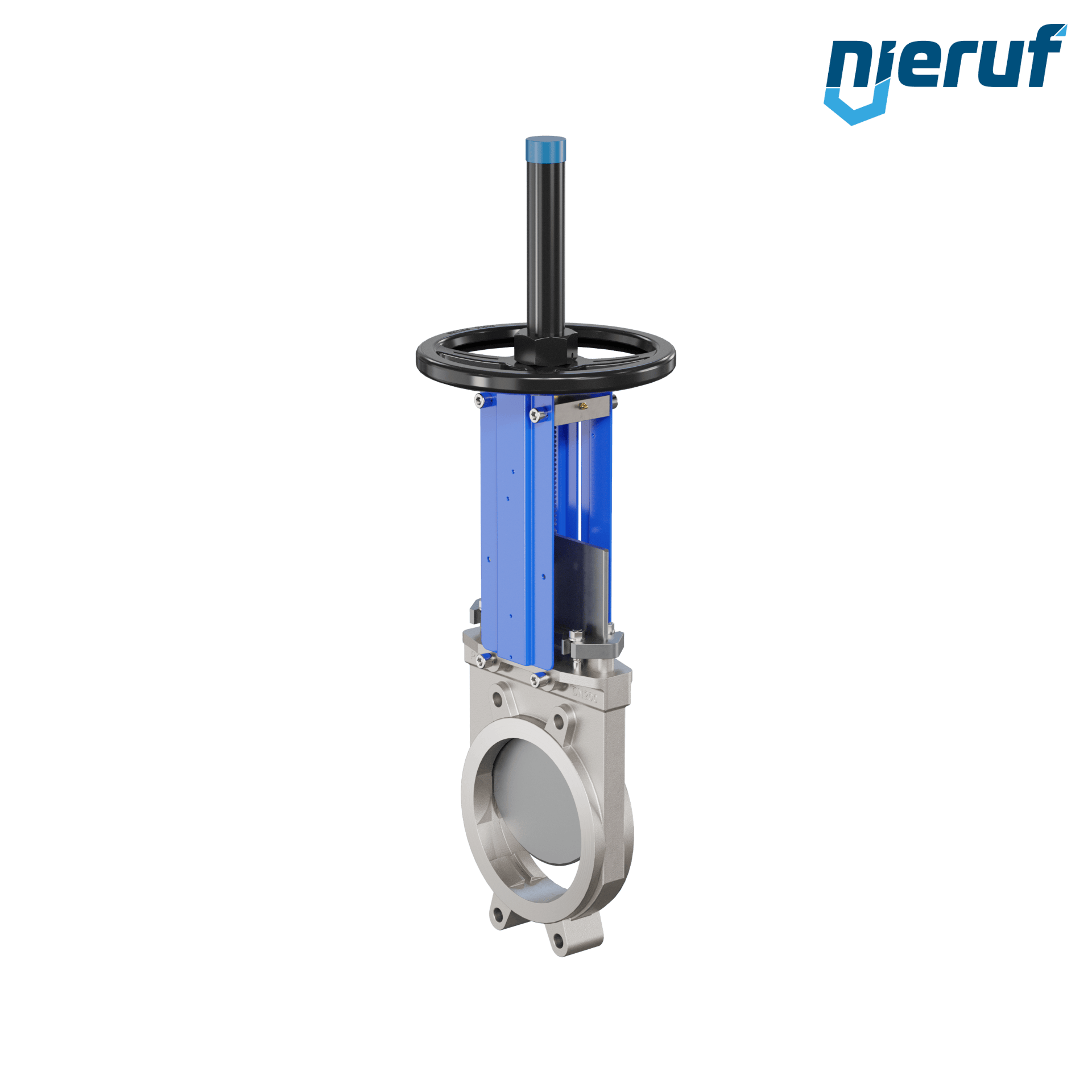 valvola a ghigliottina DN 200 SR03 EPDM manovella / volante