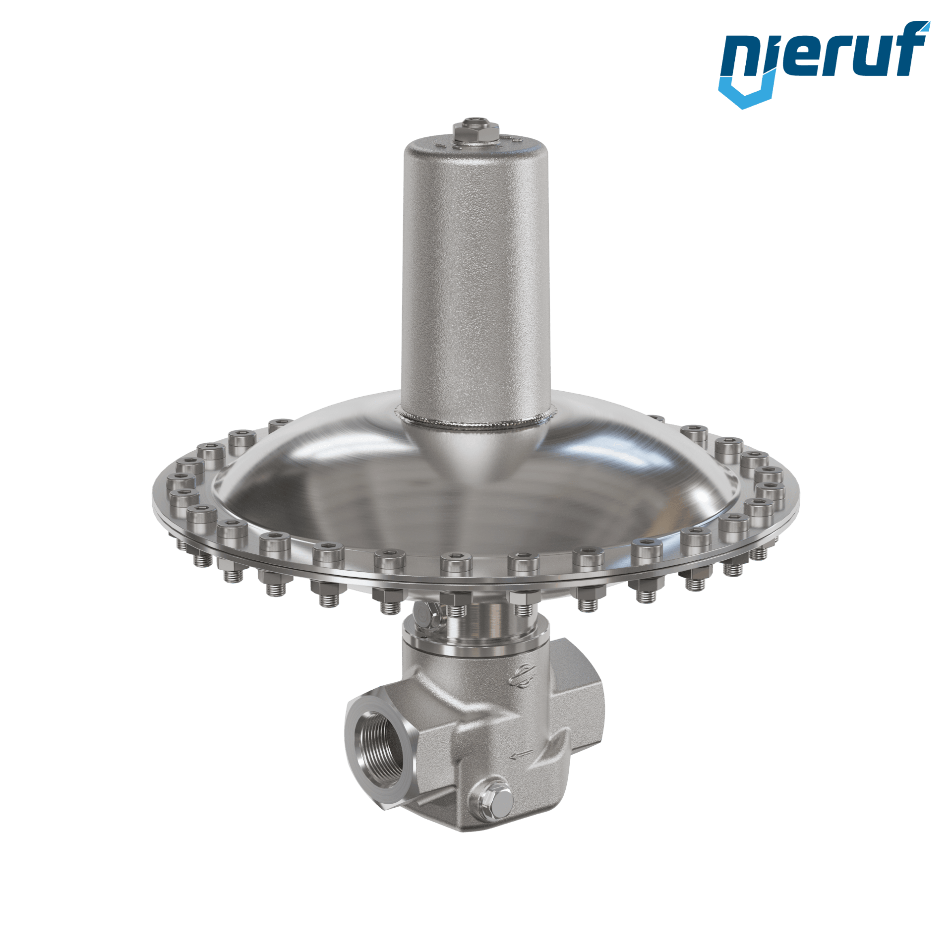 valvola di troppo pieno in millibar 1" pollici filettat. int UV18 acciaio inossidabile EPDM / PTFE 50 - 500 mbar