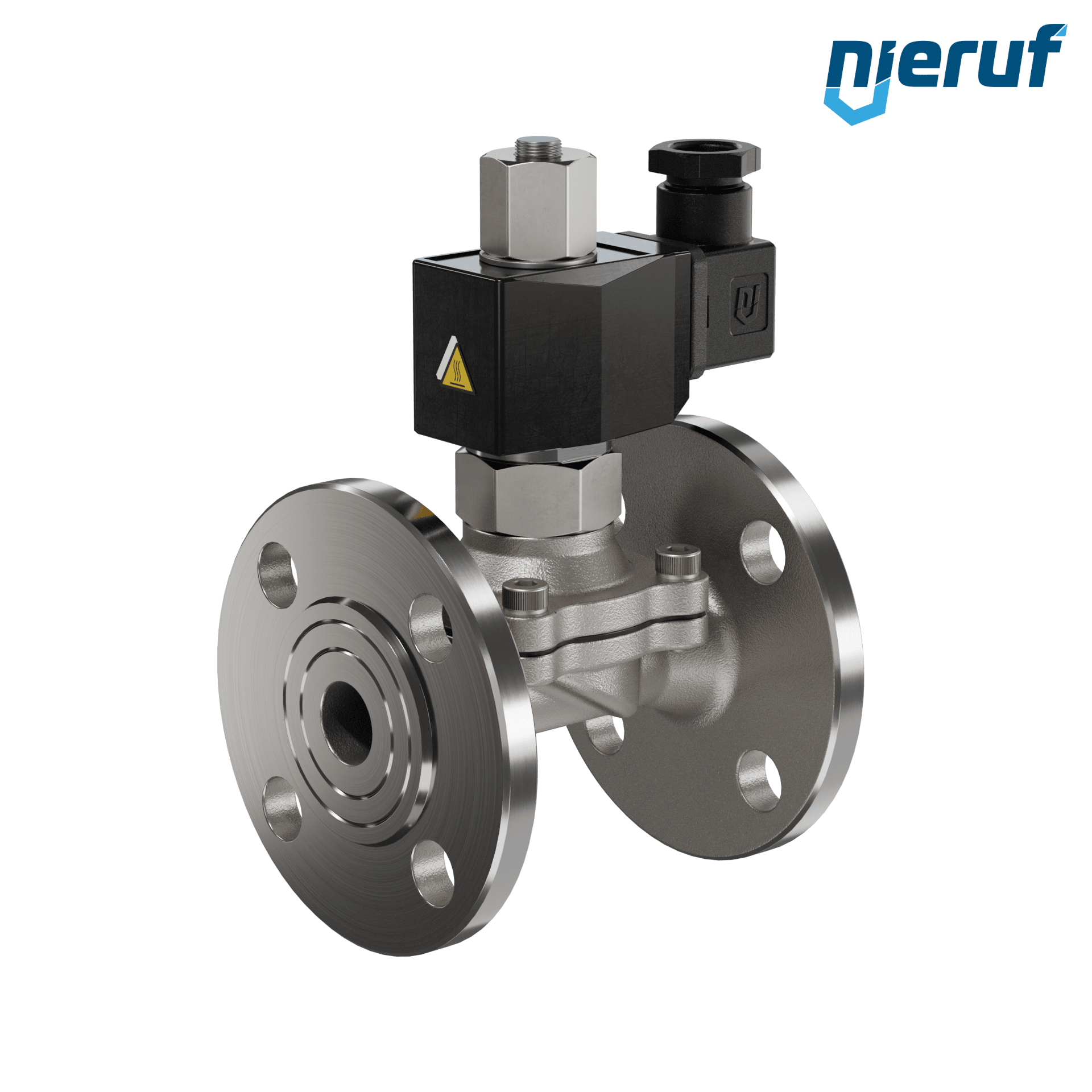 flangia elettrovalvola DN20 acciaio inossidabile FV01 NBR 24V DC NO