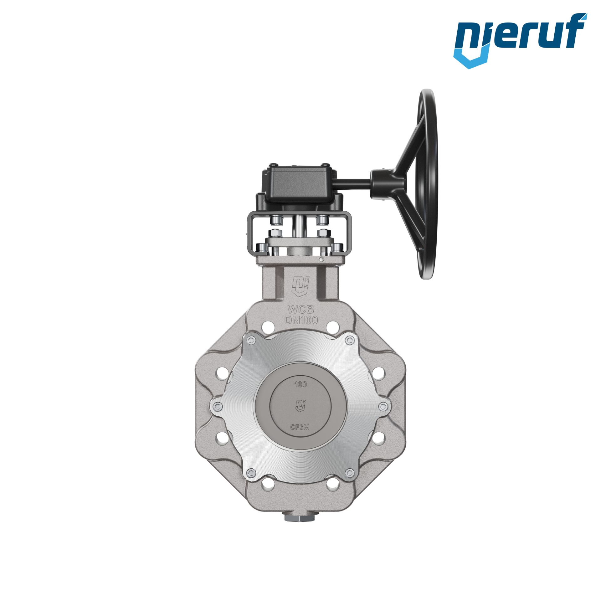 Triple offset butterfly-valve stainless steel AK14 DN 100 PN10-16worm gear