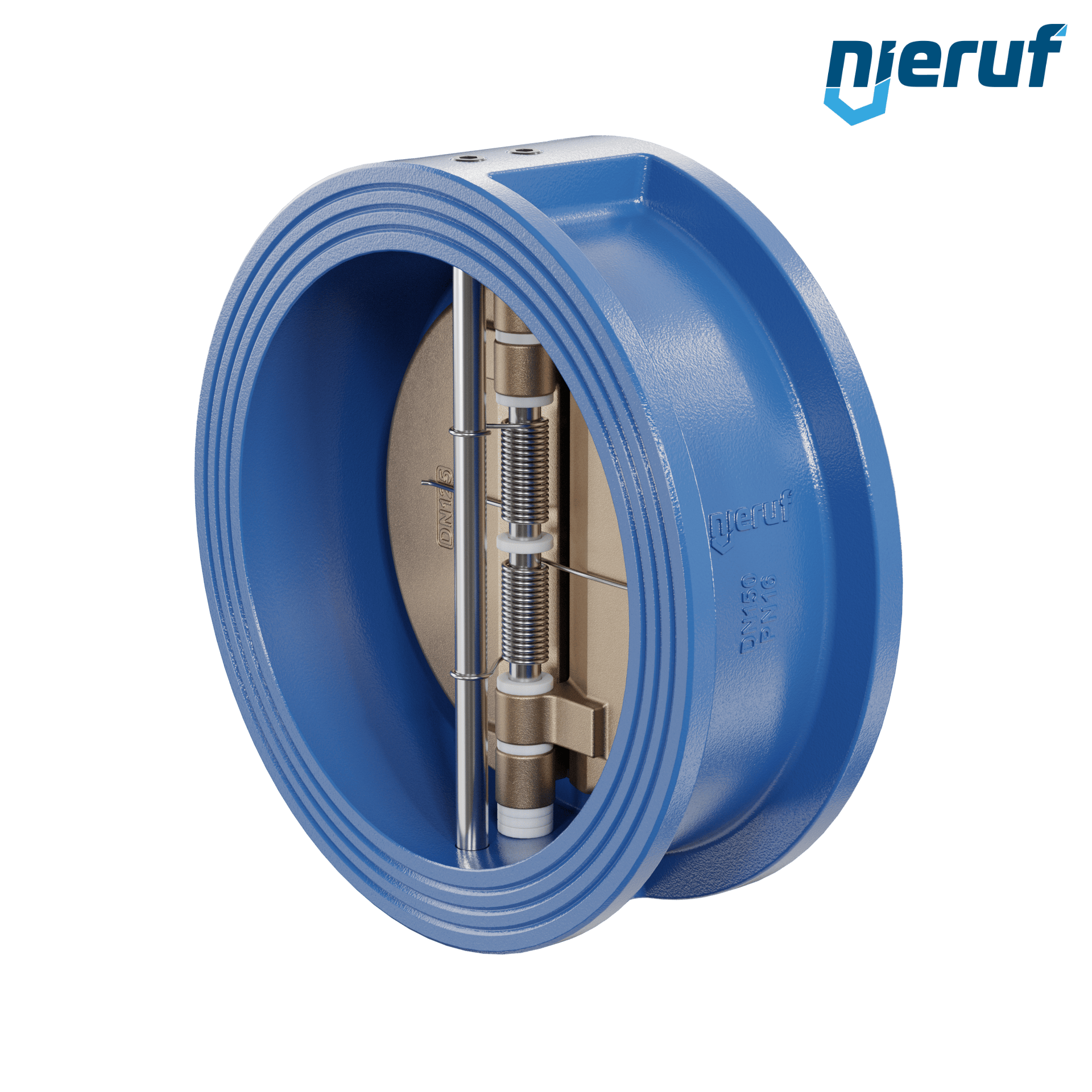 valvola di ritegno a doppio battente DN150 DR04 GGG40 NBR