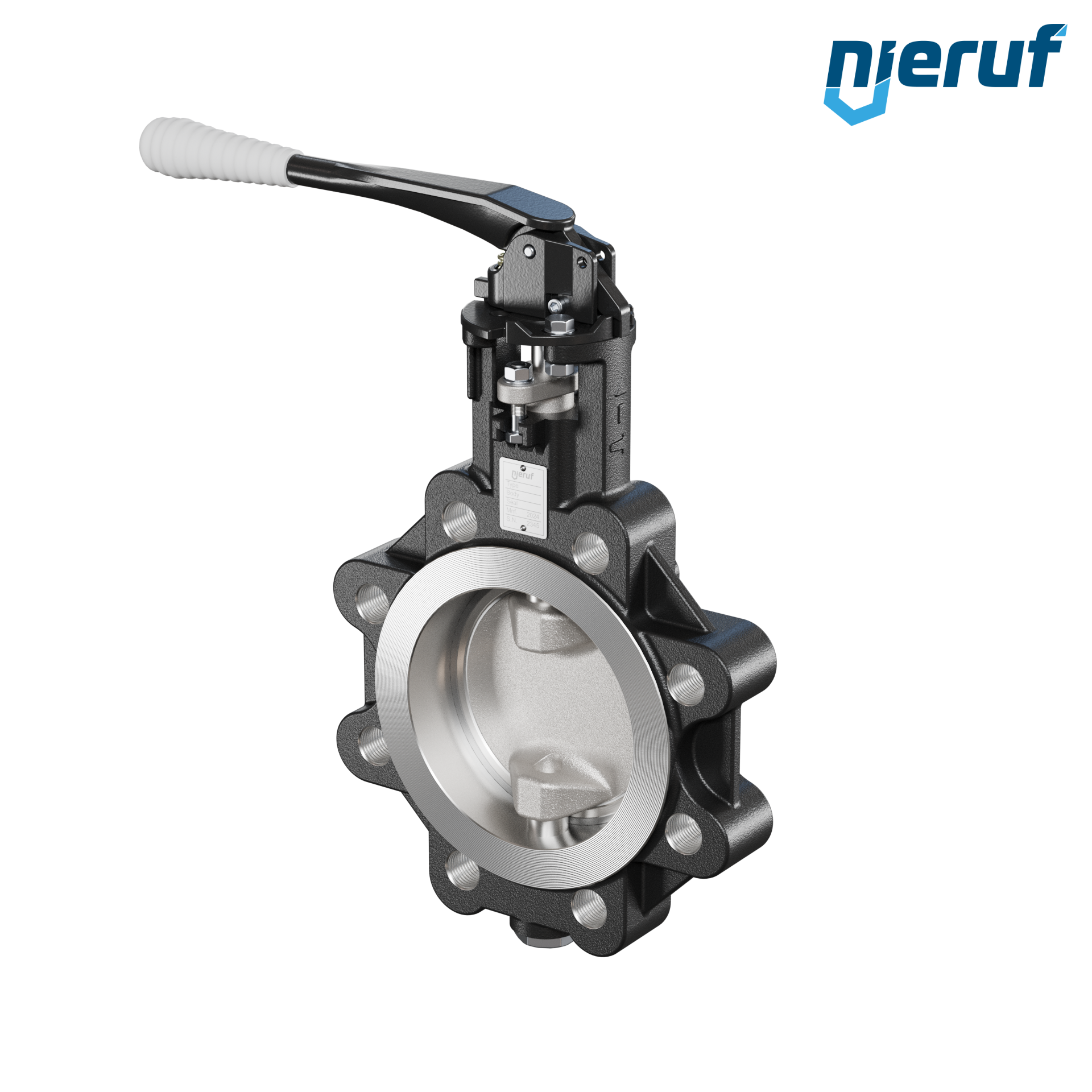 Double offset butterfly-valve AK12 DN 125 PN25-PN40 lever