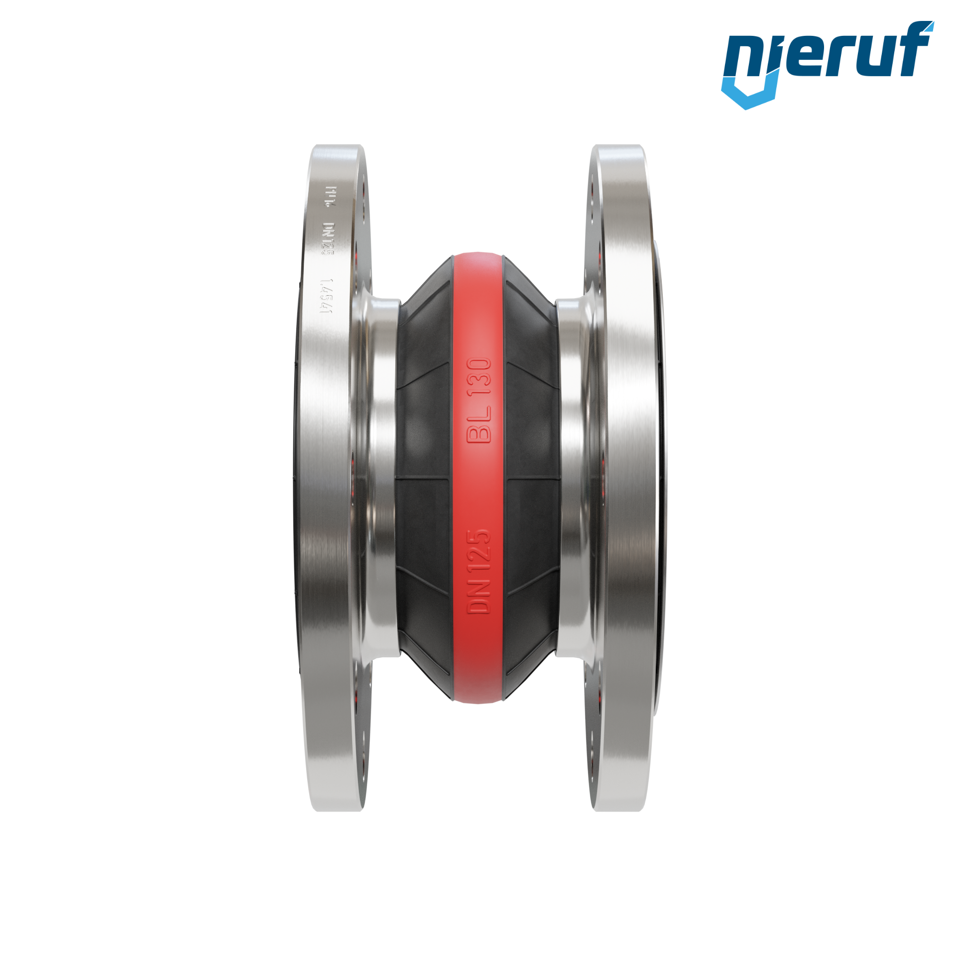 Compensatore piastra di rinforzo DN125 versione KP04 flange in acciaio inox EPDM