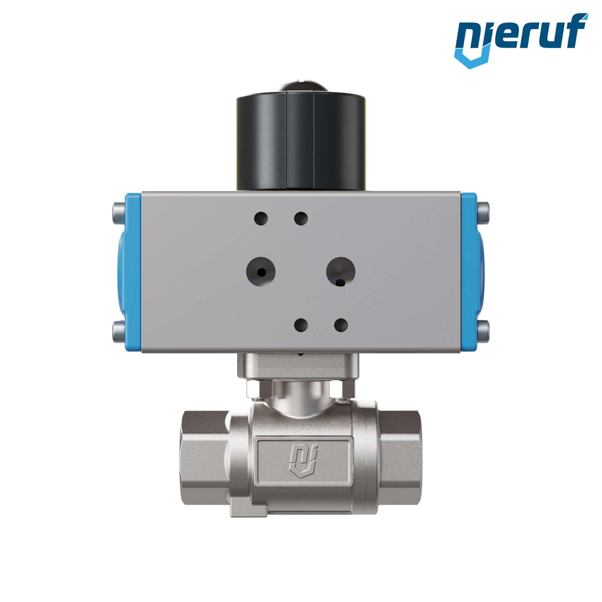 valvola a sfera pneumatica DN10 - 3/8" pollici azionamento rotativo a doppio effetto PK02