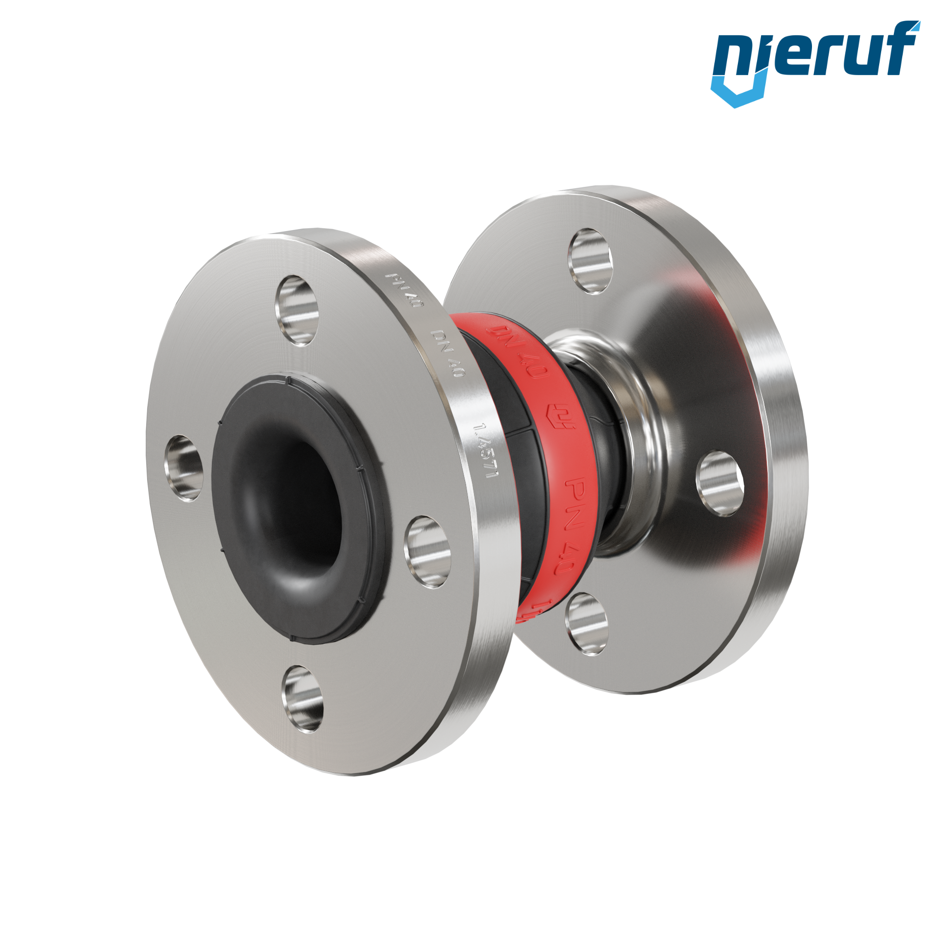 Compensatore DN40 tipo KP04 flange acciaio inox, manicotto EPDM