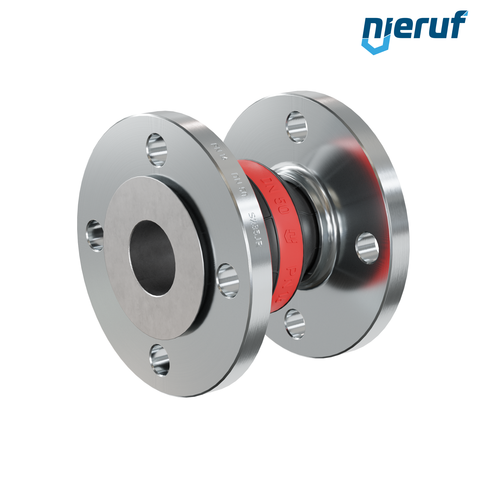 Compensatore piastra di rinforzo DN50 versione KP04 flange in acciaio EPDM