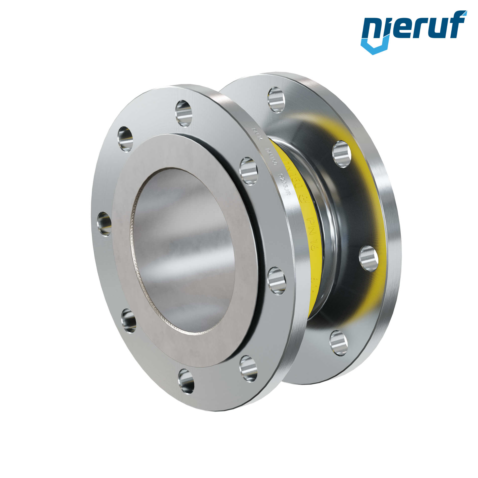 Compensatore piastra di rinforzo DN150 versione KP04 flange in acciaio NBR