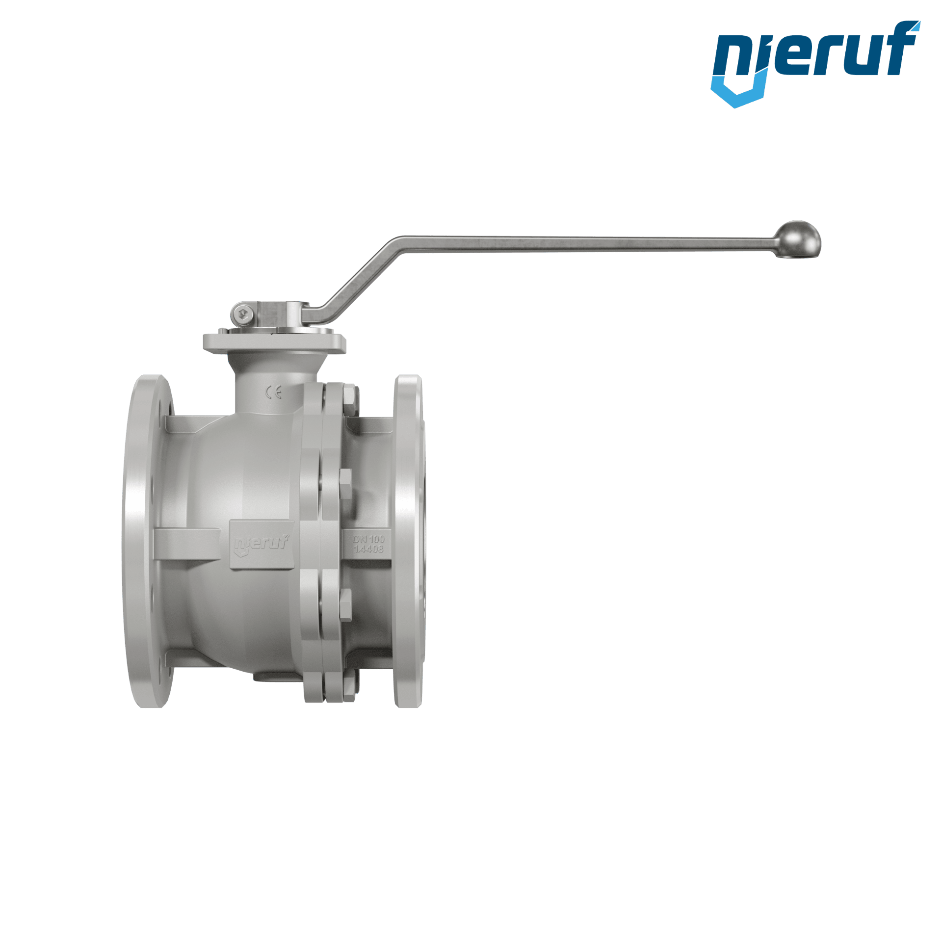 valvola a sfera flangiata per alte temperature FK12 DN100 Antimonio-Carbone guarnizione