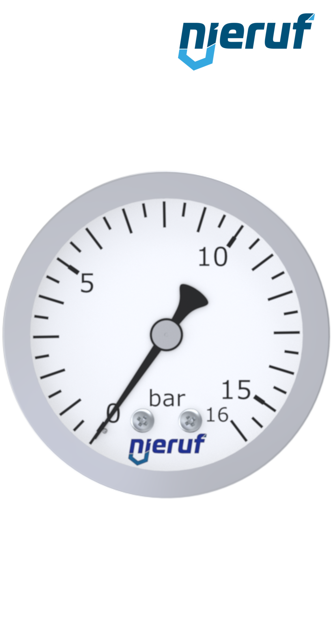 Manometer G 1/4" axial 63 mm Edelstahl MM06 0 - 2,5 bar