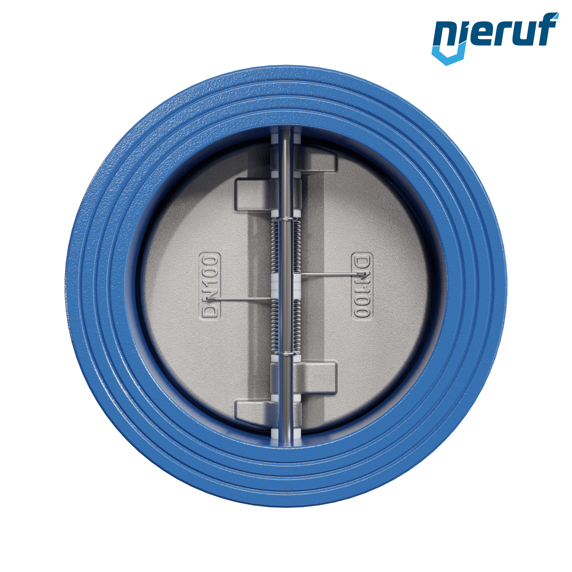 valvola di ritegno a doppio battente DN100 DR02 GGG40 FKM (Viton)