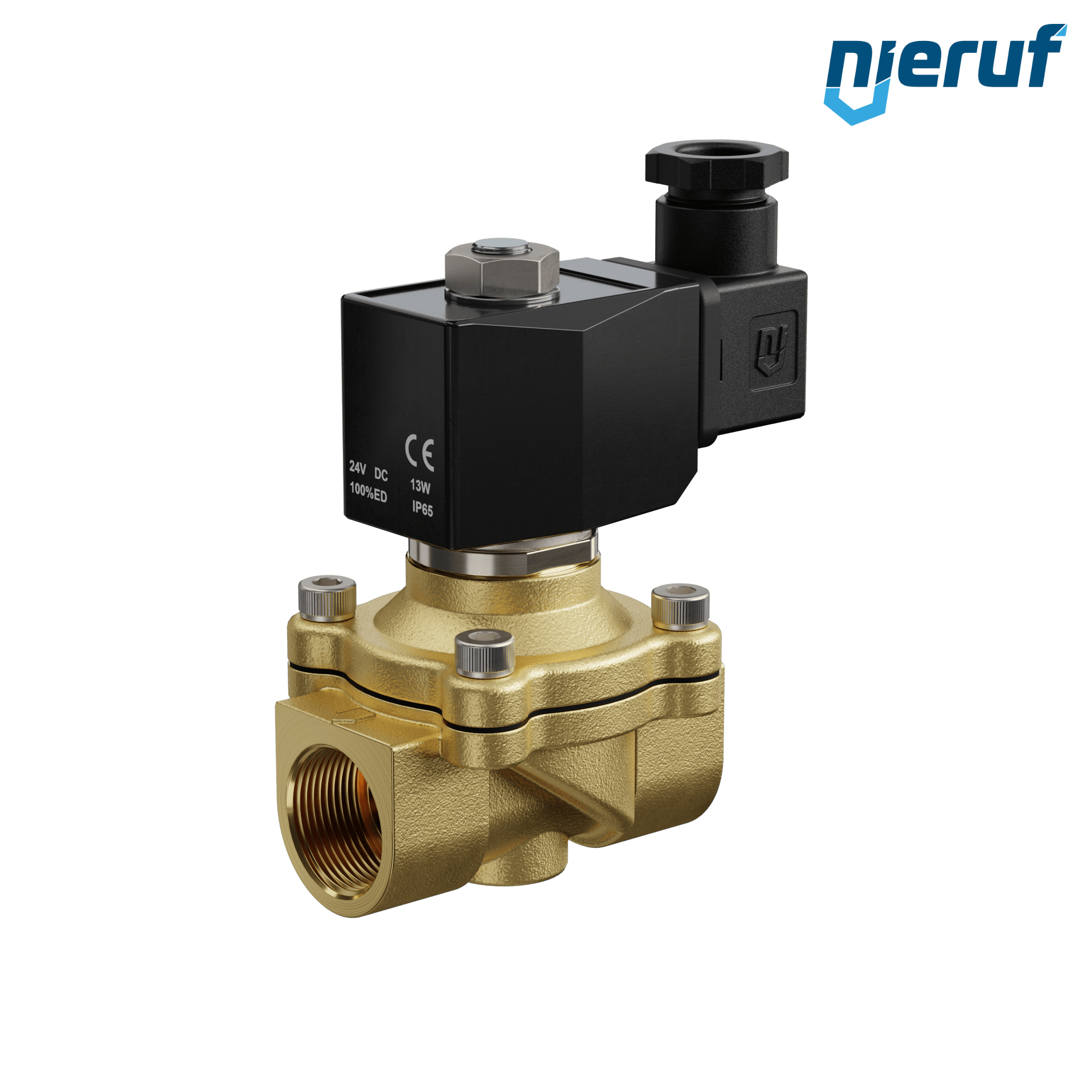 elettrovalvola per il vuoto G 3/4" pollici ottone MV06 FKM 24V DC