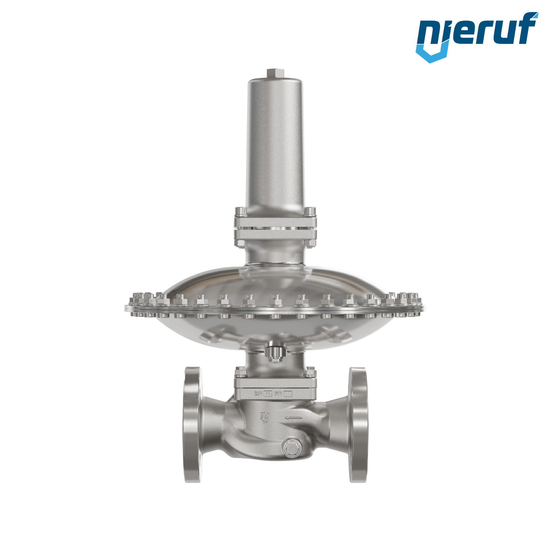 Regolatore in mbar DN40 DM24 flangia ANSI 150 acciaio inossidabile EPDM 150 - 500 mbar