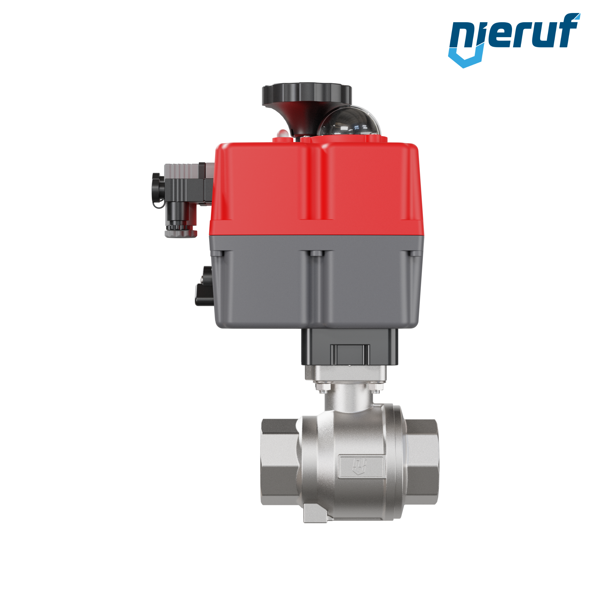 valvola a sfera con attuatore elettrico DN40 - 1 1/2" pollici acciaio inossidabile 24V - 240V EK02 DVGW-W