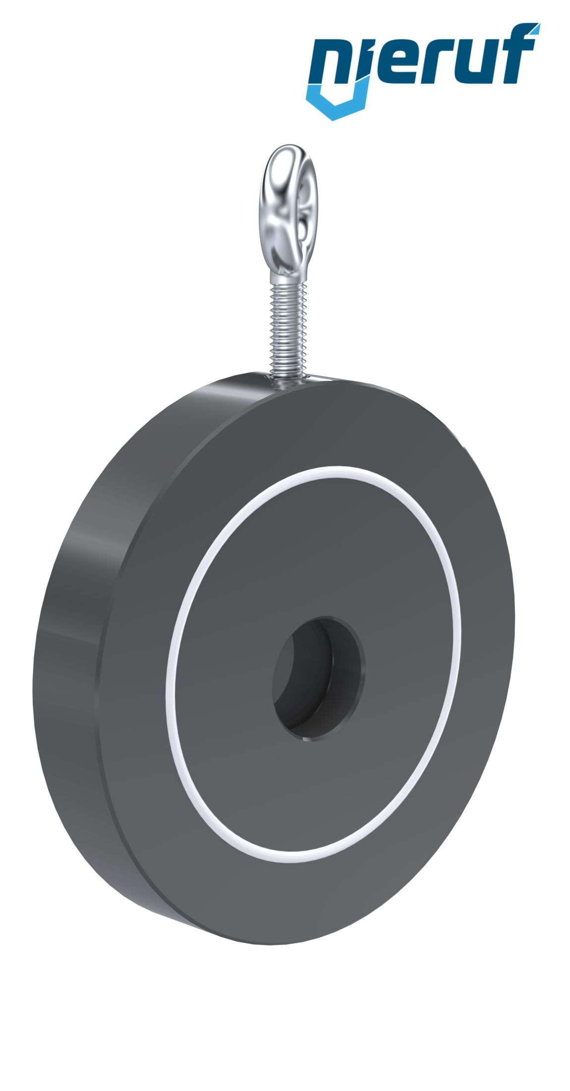 Zwischenflansch-Rückschlagklappe mit Feder DN32 ZR07 Kunststoff PVC-U PTFE