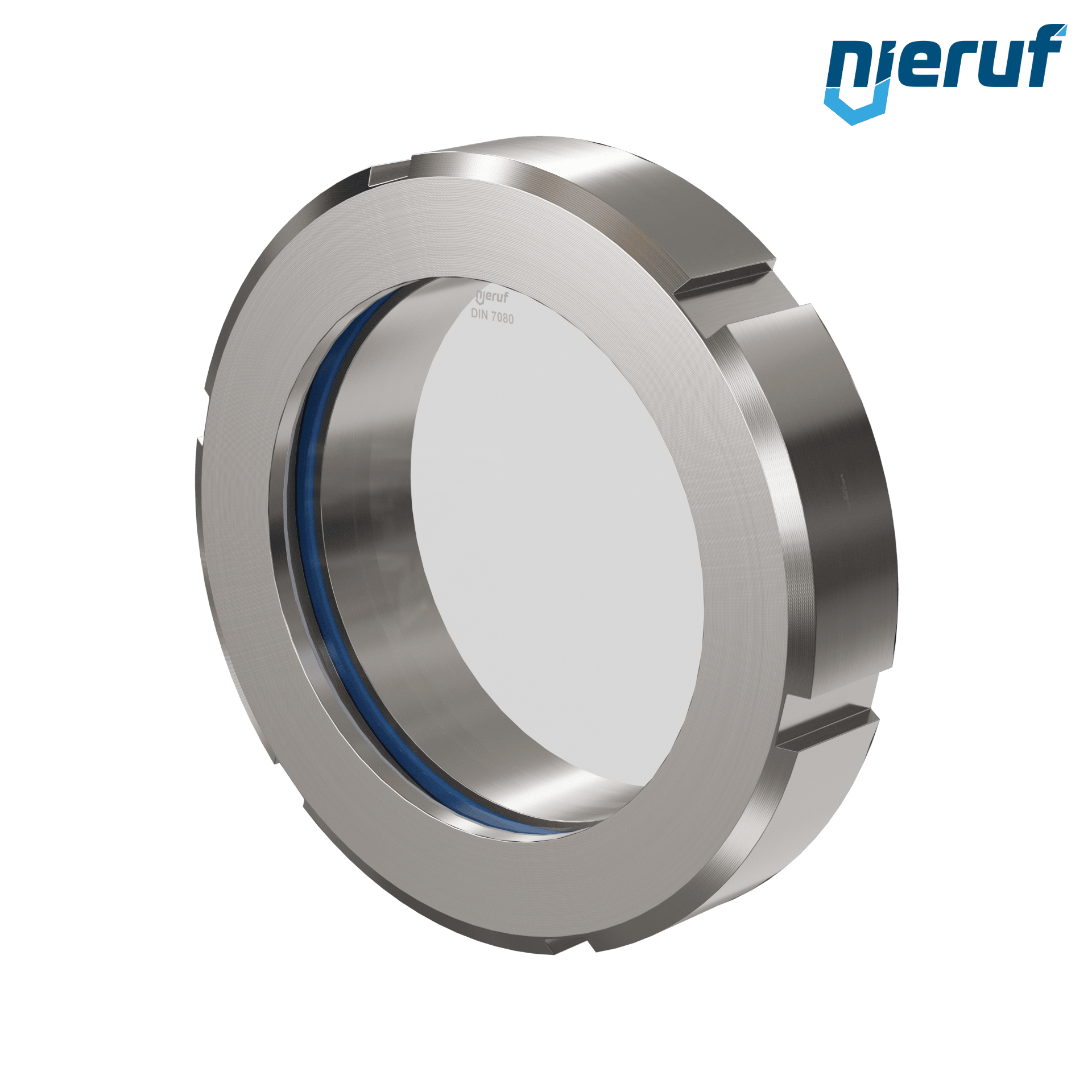 oblò di osservazione / specola visiva DN125 - 5" pollici secondo DIN 11851 acciaio inossidabile 1.4404 / AISI 316L