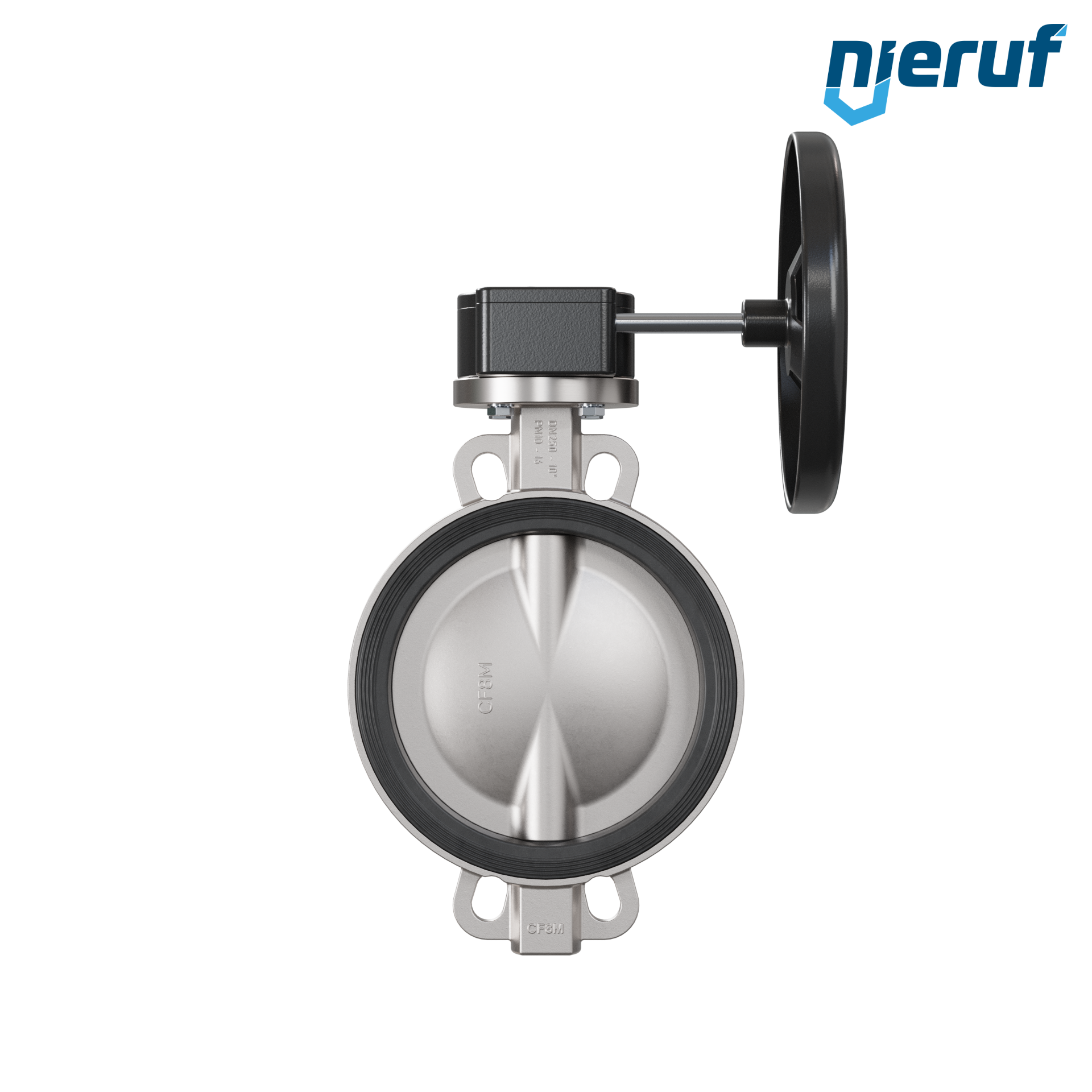 valvola a farfalla in acciaio inossidabile DN250 PN16 AK08 EPDM volantino