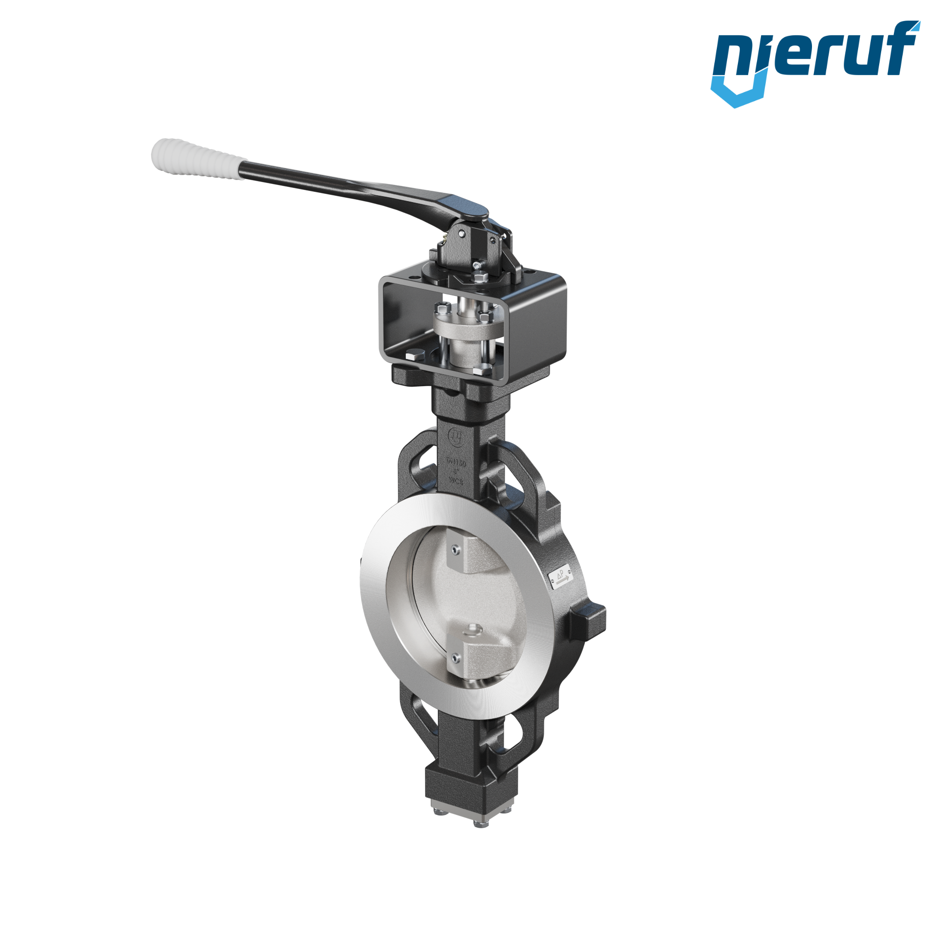 Double offset butterfly-valve AK11 DN 150 PN10-40 ANSI150-300 lever