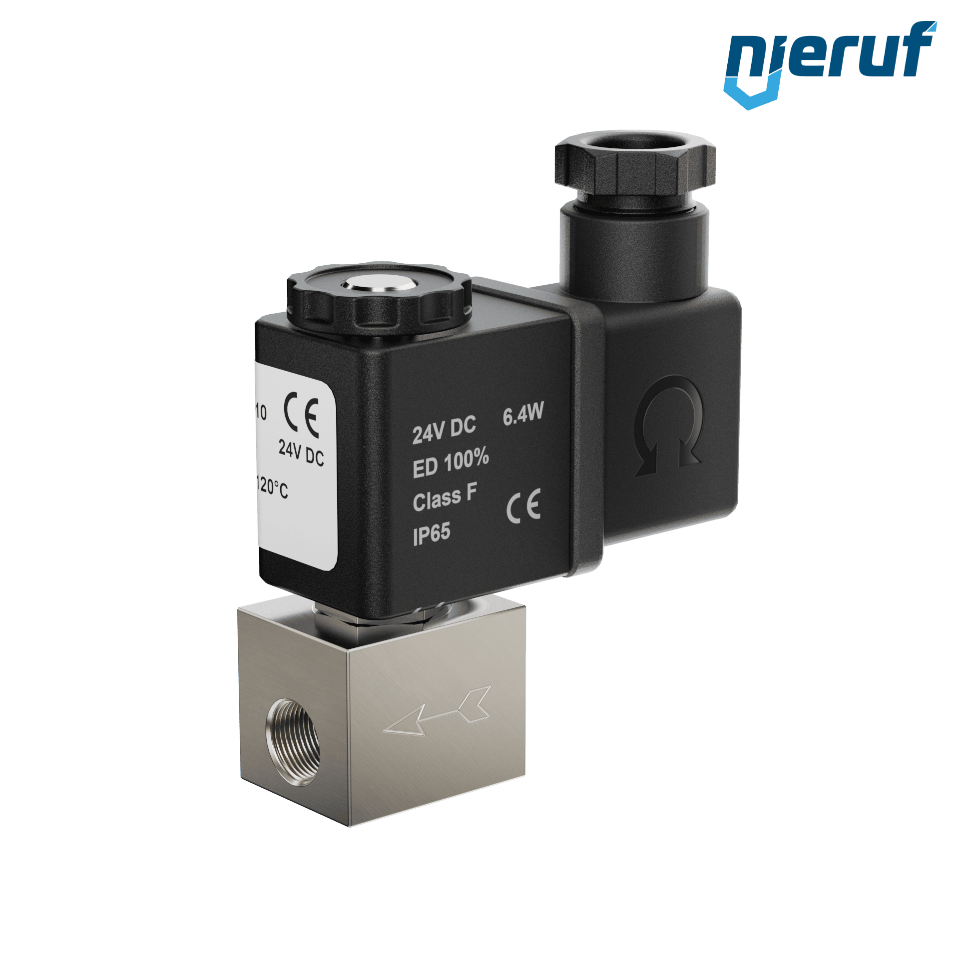 elettrovalvola DN 1,0 acciaio inossidabile EV01 FKM 24V DC