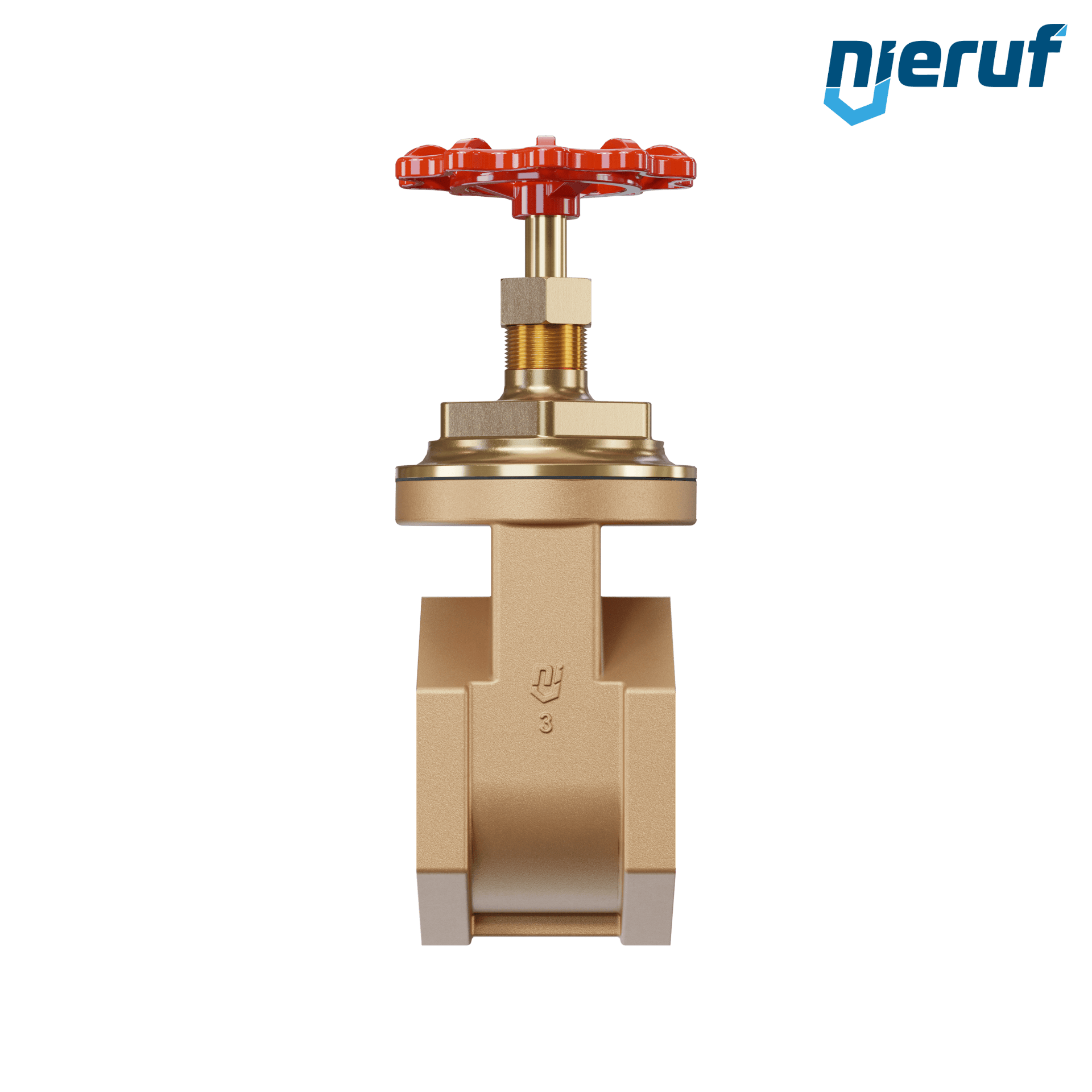 Valvola a ghigliottina filettata in bronzo AS07 DN80 - 3" PN16 EPDM