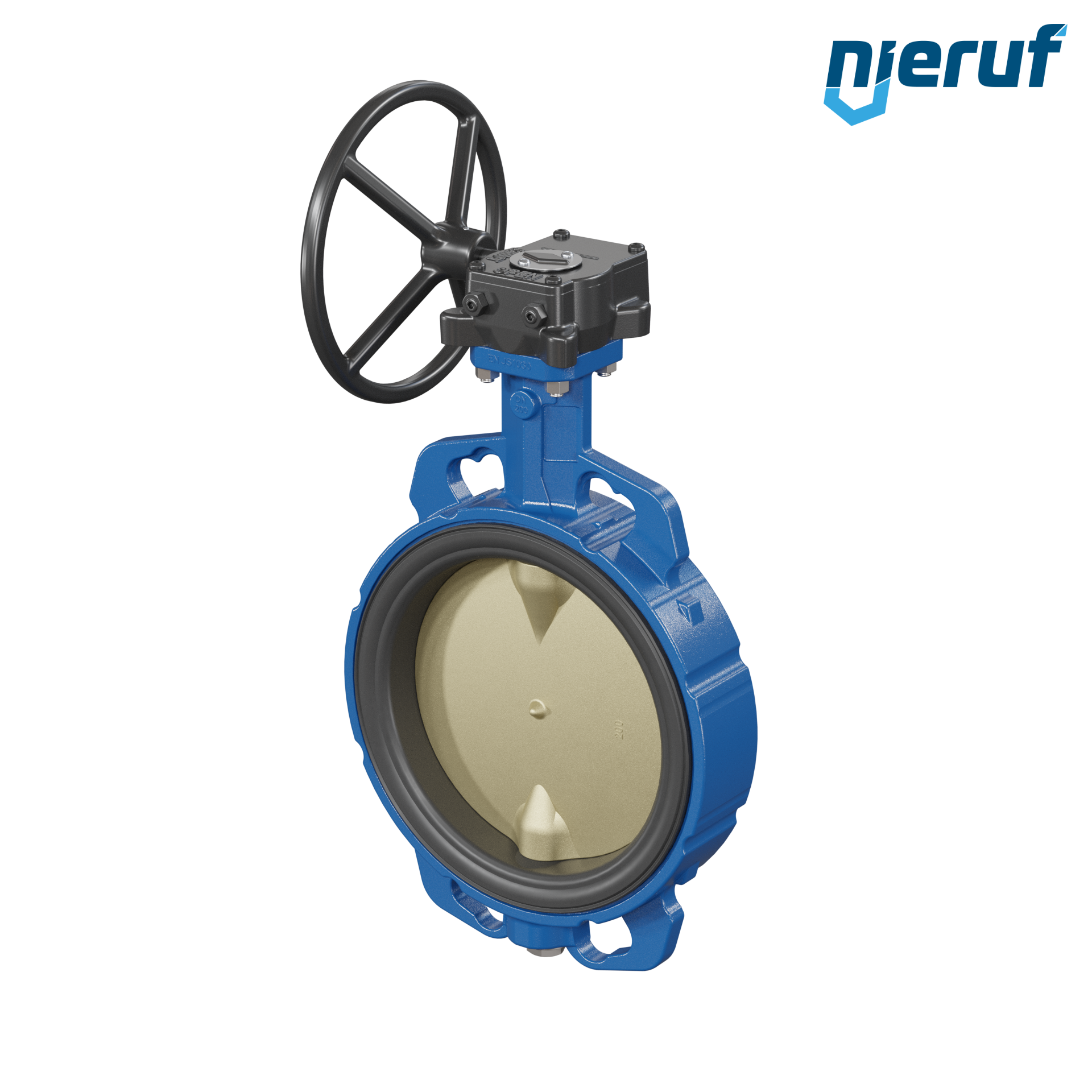valvola a farfalla per l'acqua di mare DN 200 PN6-PN10-PN16 & ANSI150 AK15 volantino