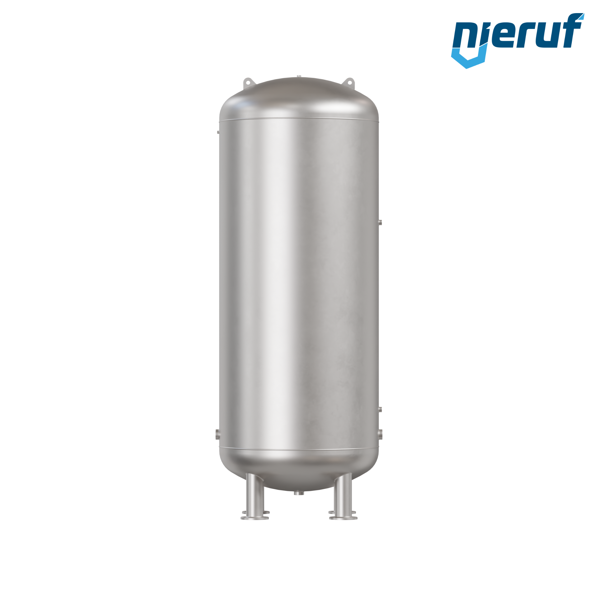 Serbatoio a pressione per acqua verticale BE04 8000 litri, 0-10 bar, acciaio inox