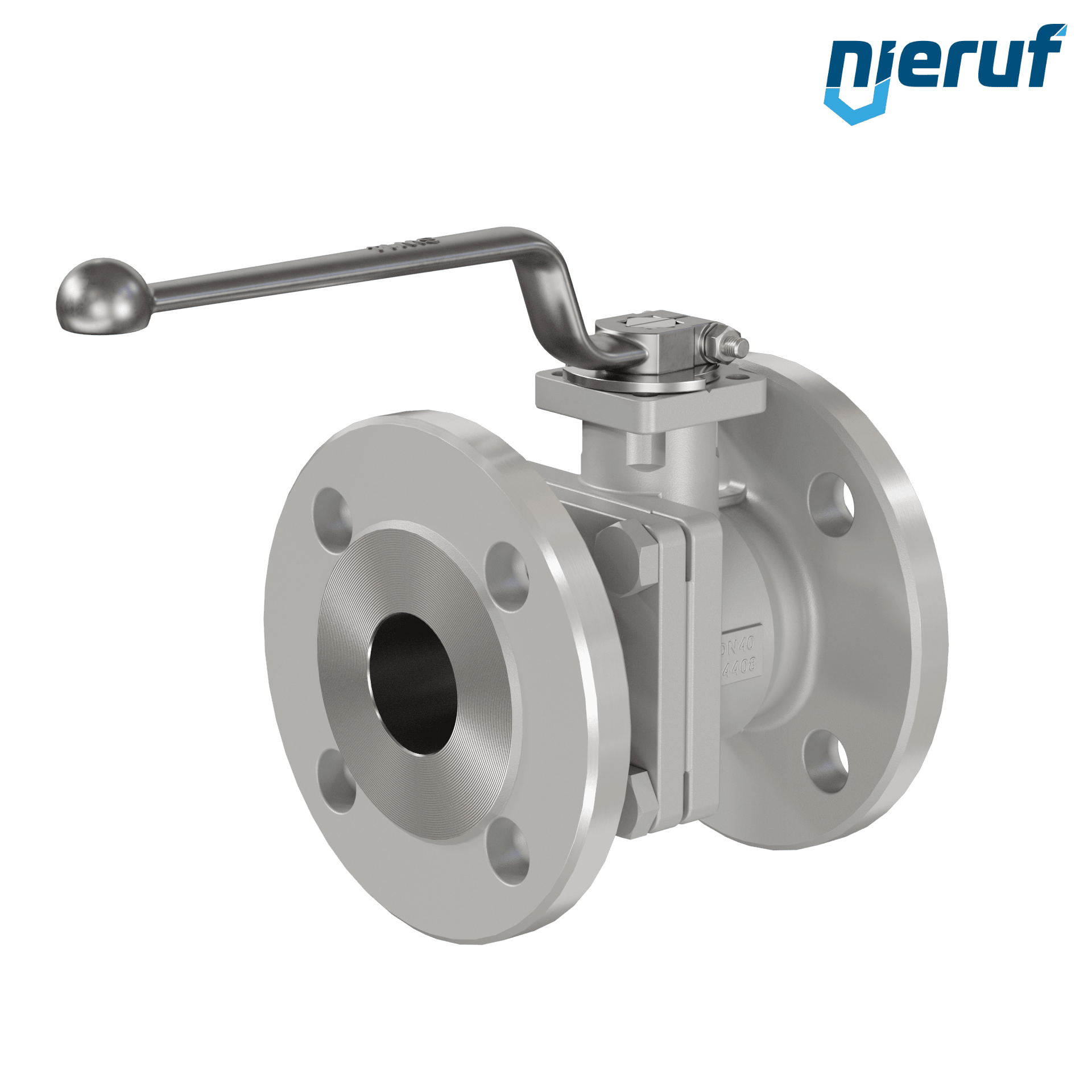 valvola a sfera flangiata per alte temperature FK12 DN40 Antimonio-Carbone guarnizione