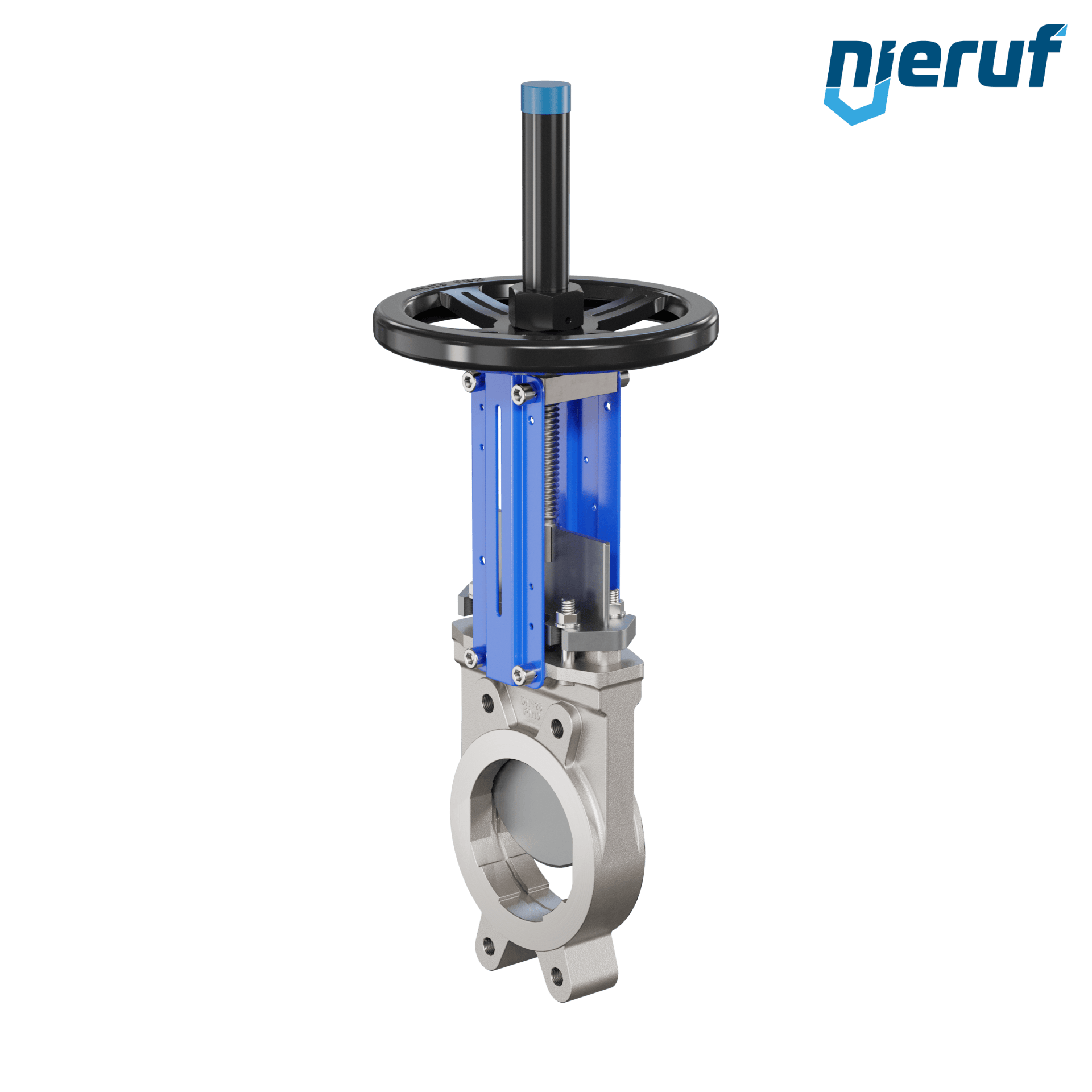 valvola a ghigliottina DN 125 SR03 EPDM manovella / volante