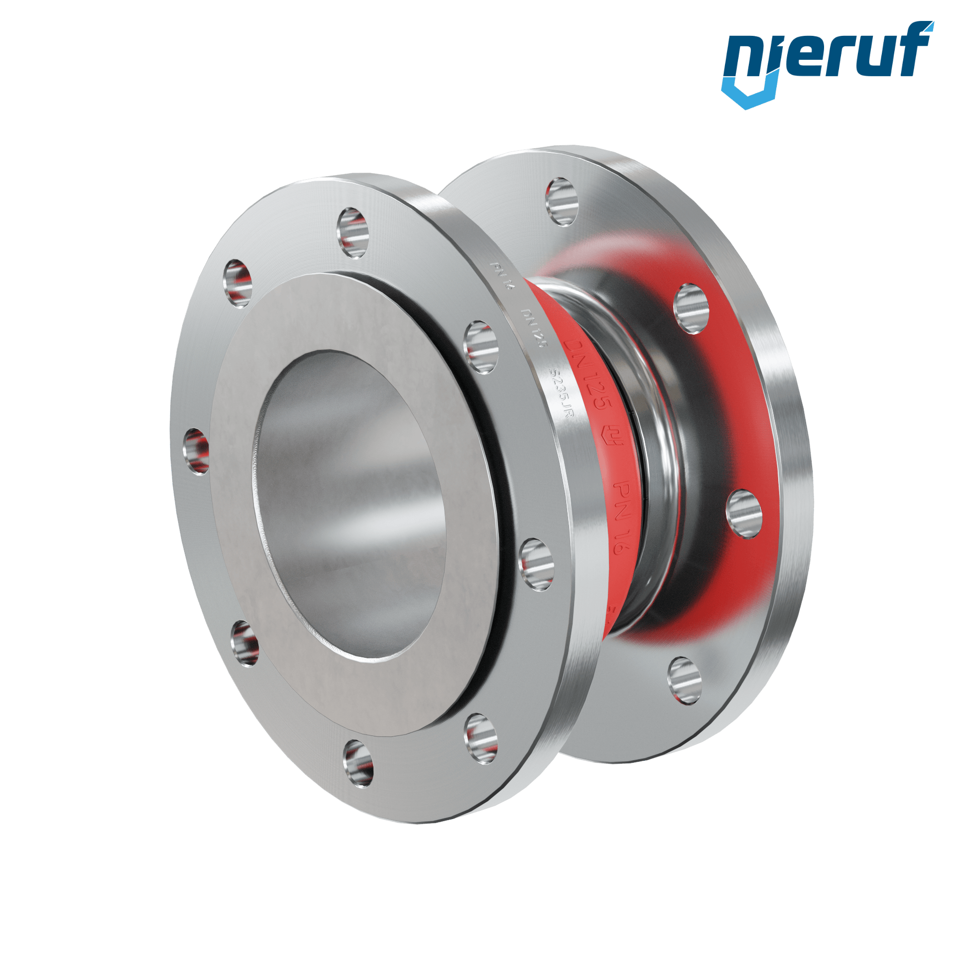 Compensatore piastra di rinforzo DN125 versione KP04 flange in acciaio EPDM