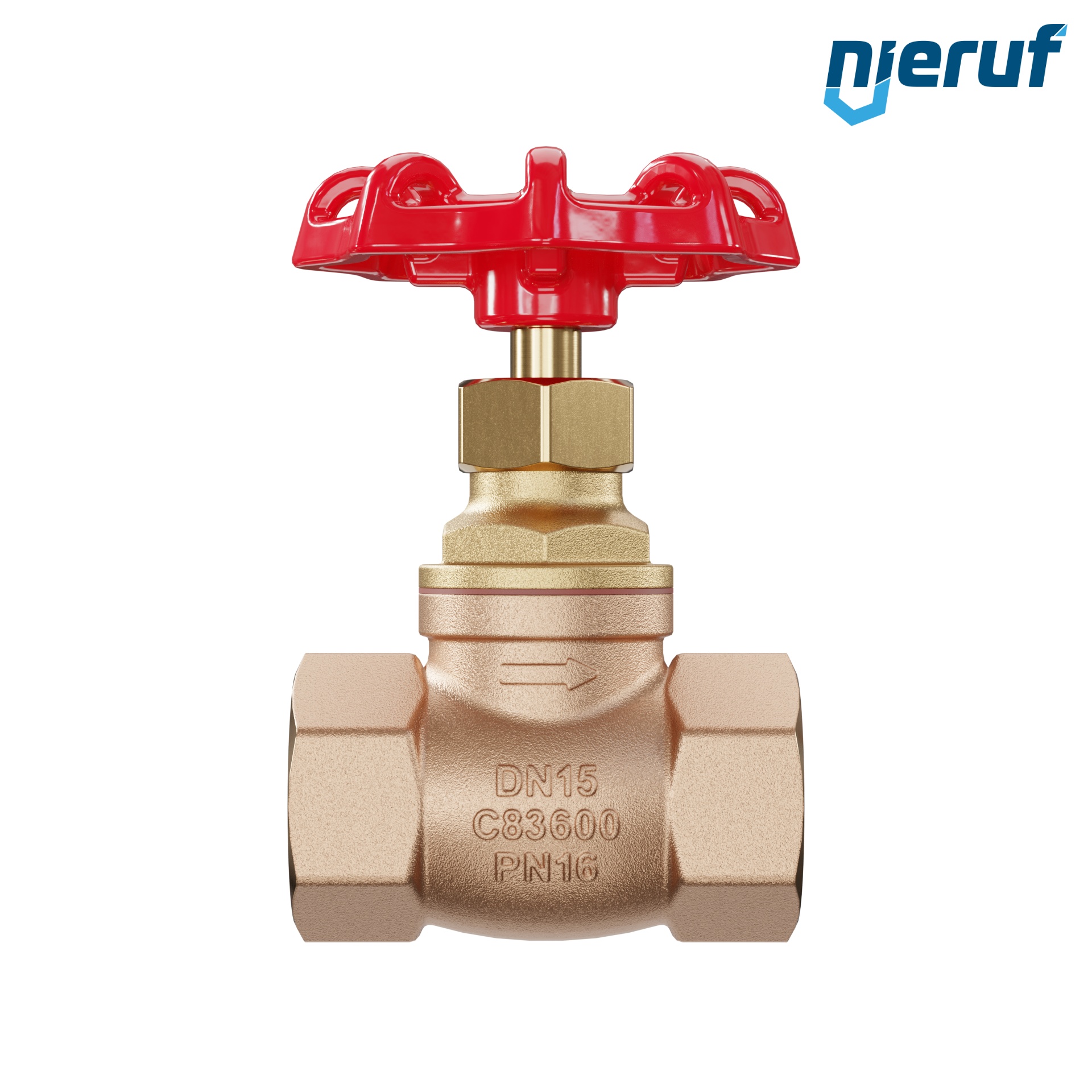 valvola a globo filettatura interna DN15 - 1/2" pollici PN16 AV10 bronzo ASTM B62